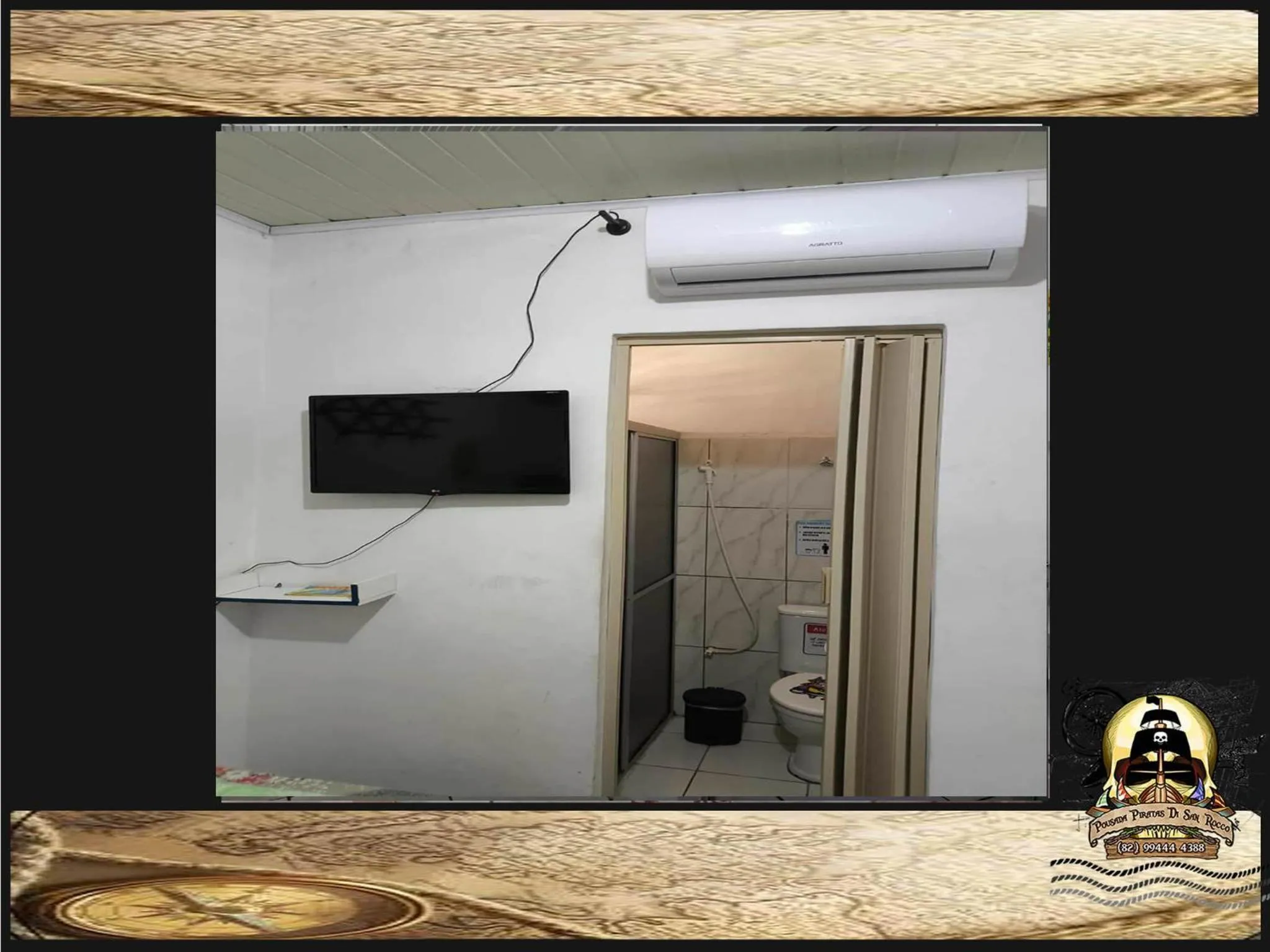 Bathroom in Pousada Piratas Di San Rocco