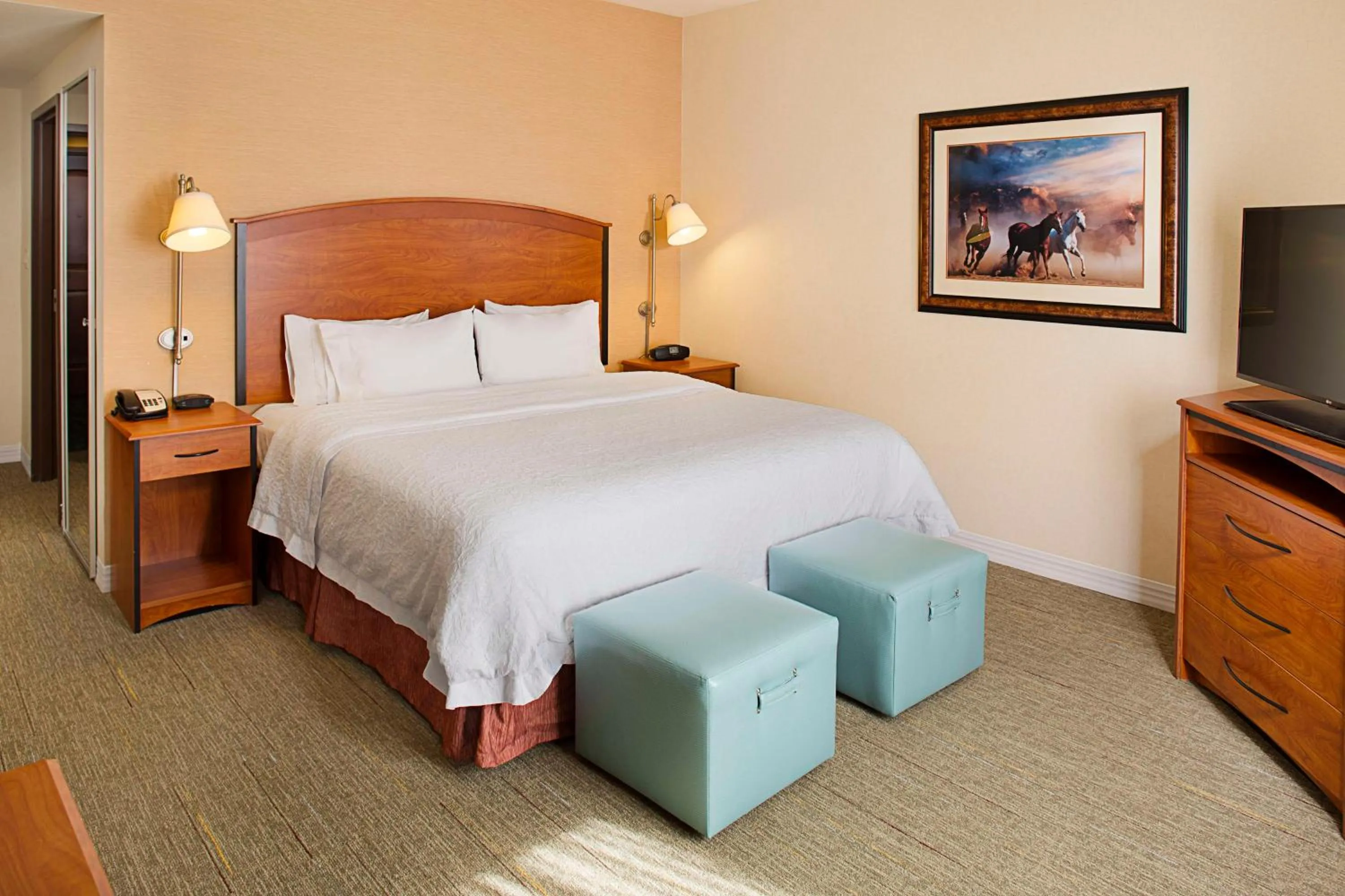 Bed in Hampton Inn & Suites - Mansfield