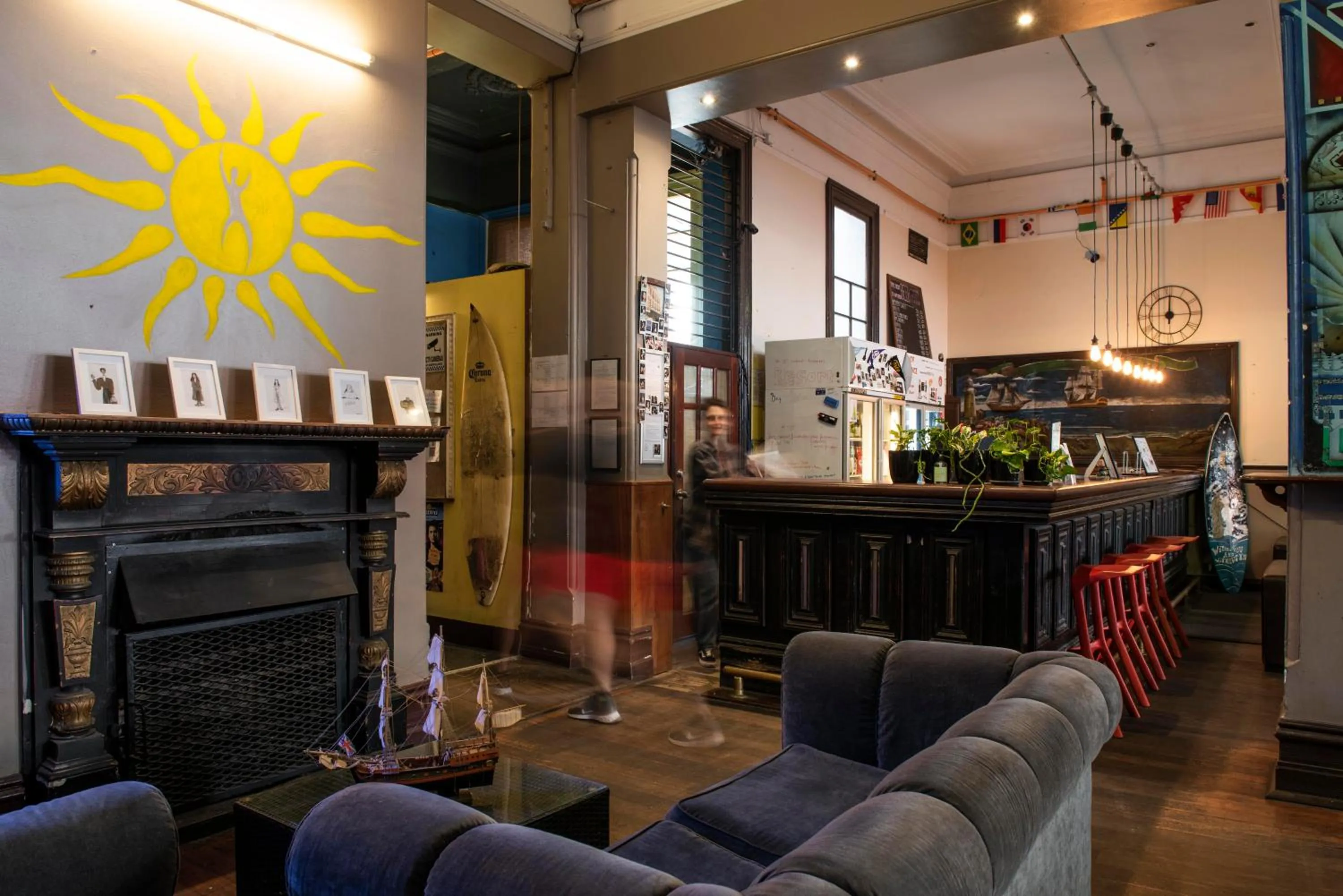 Living room in Sundancer Backpackers Hostel