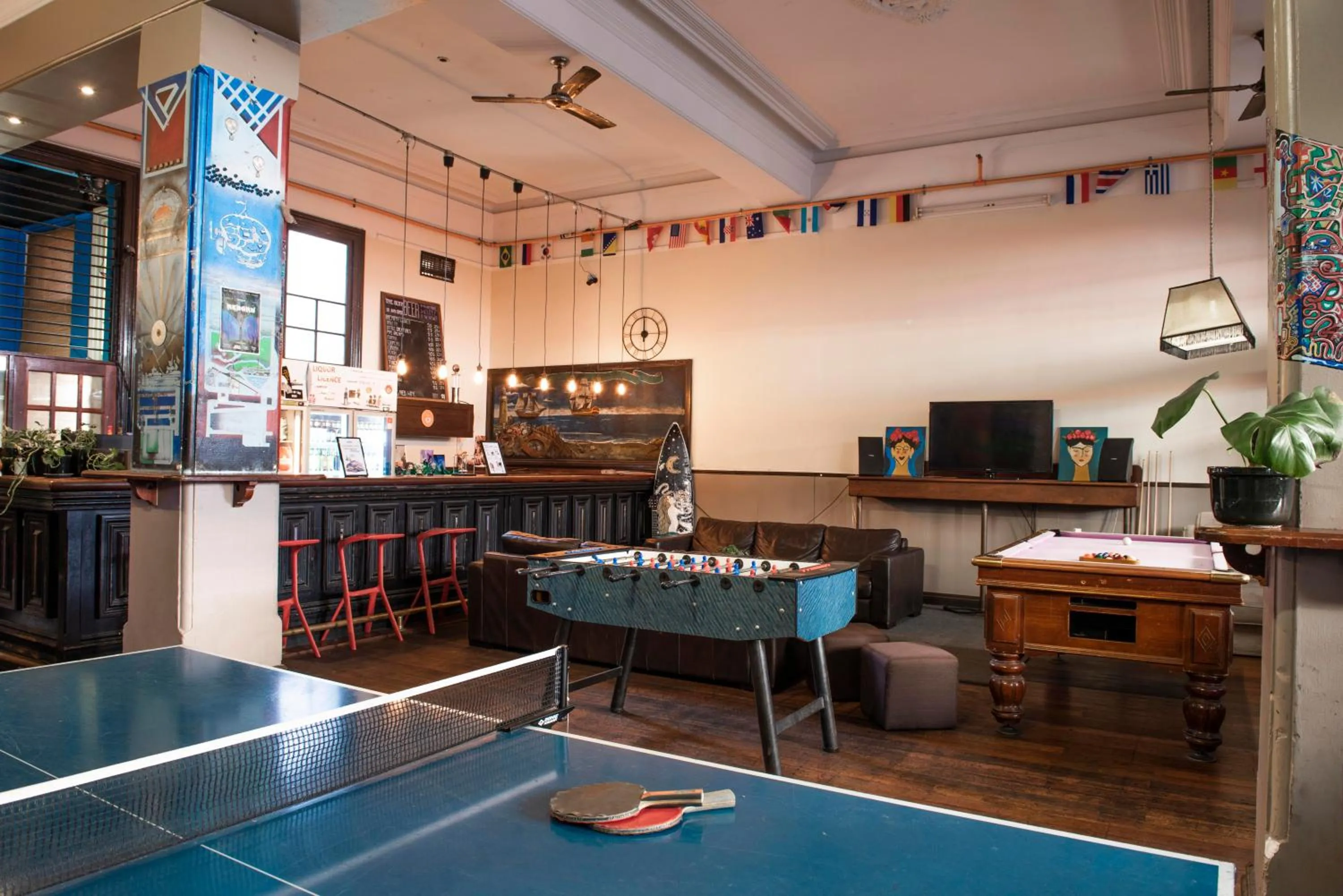 Game Room in Sundancer Backpackers Hostel