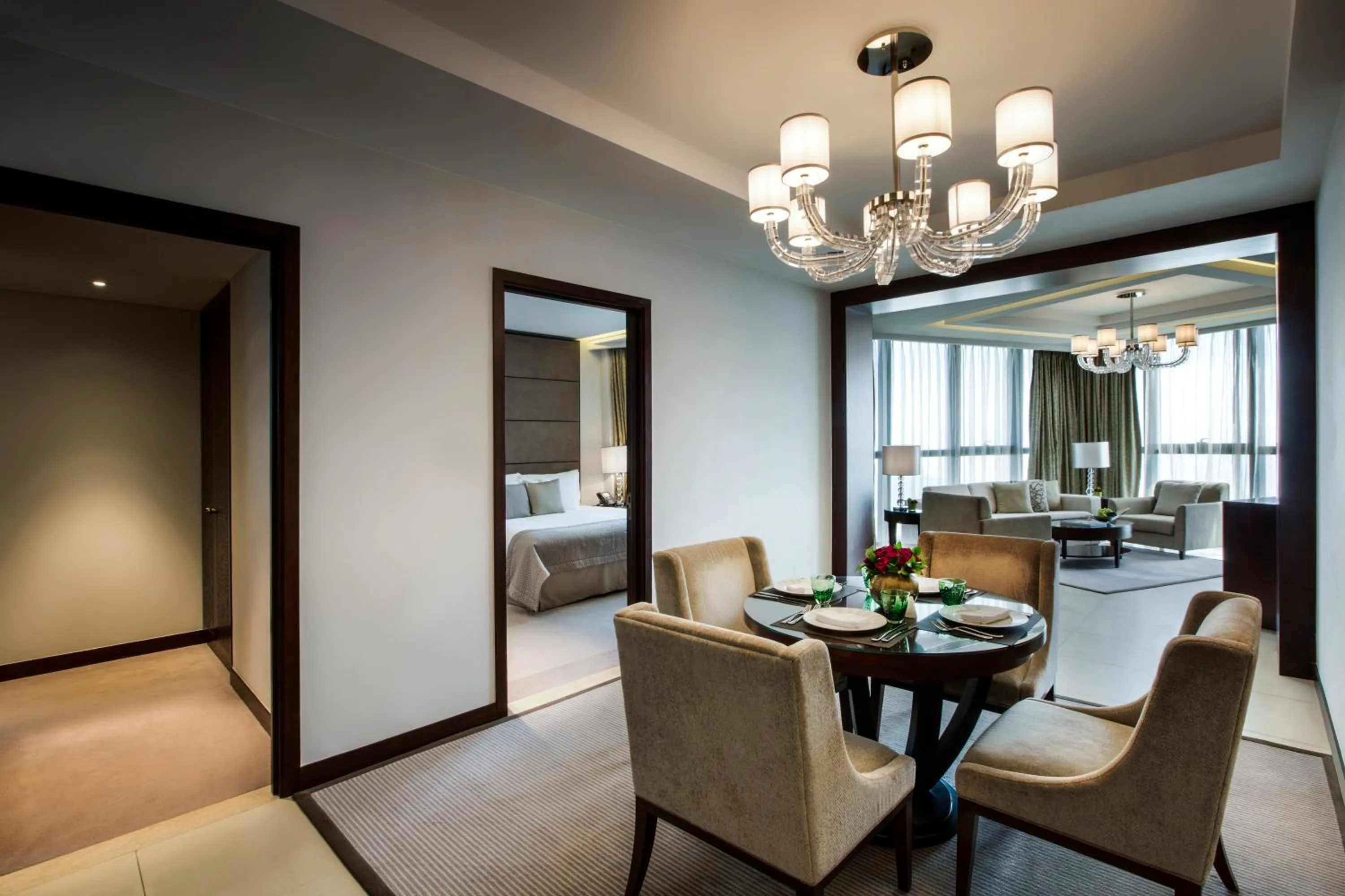 Living room in Bab Al Qasr Residence