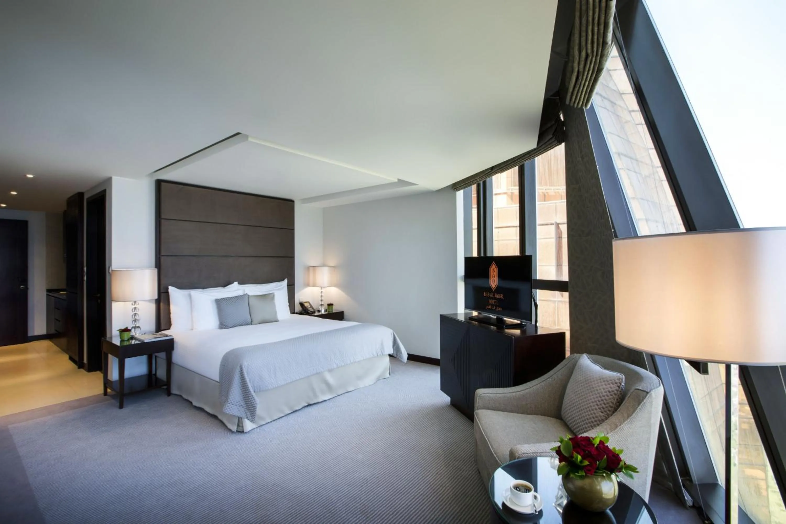 Photo of the whole room, Bed in Bab Al Qasr Residence