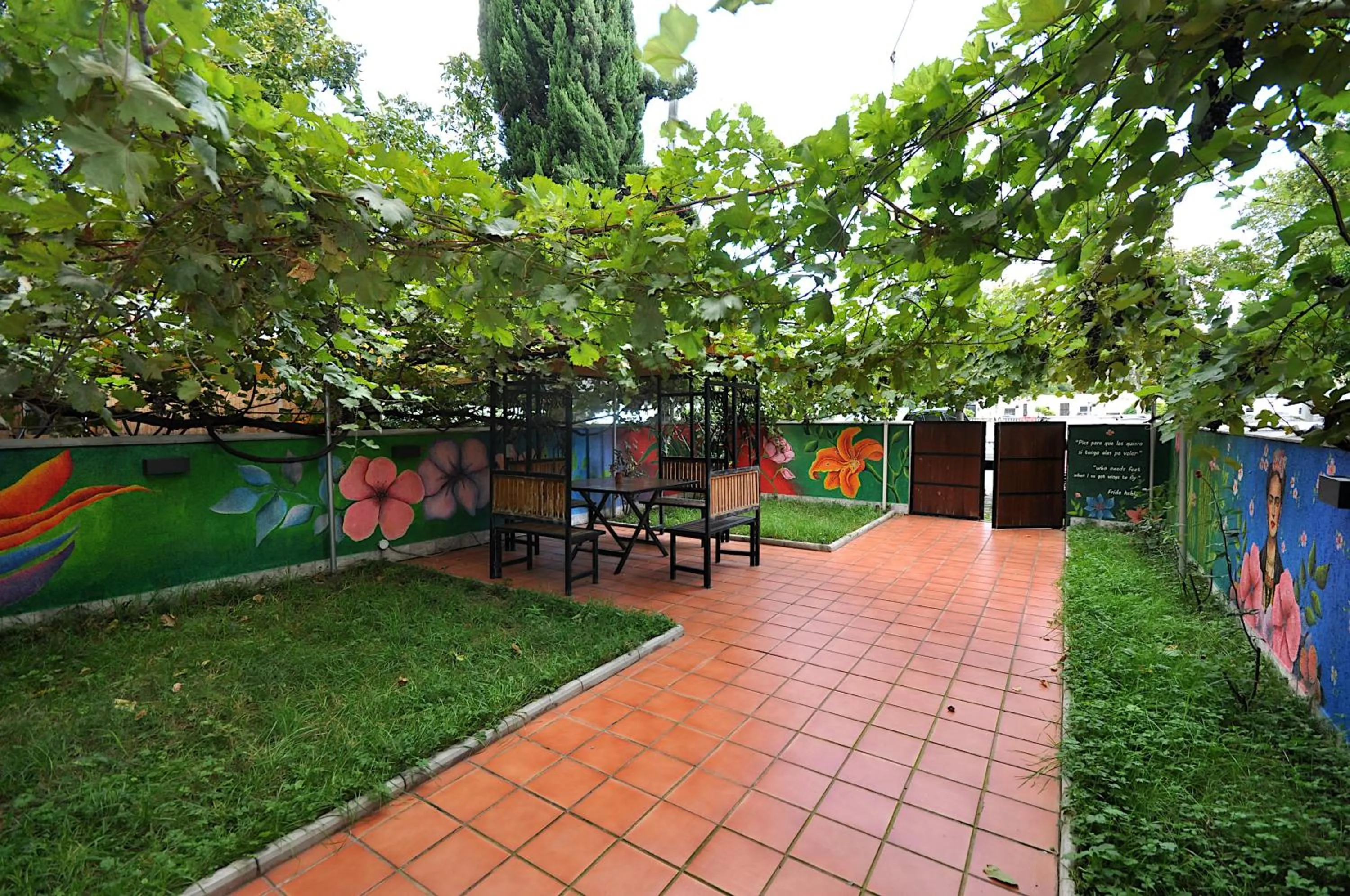 Patio in Hotel Frida