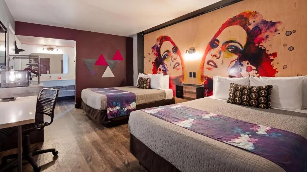 Bed in Downtown Phoenix Hotel