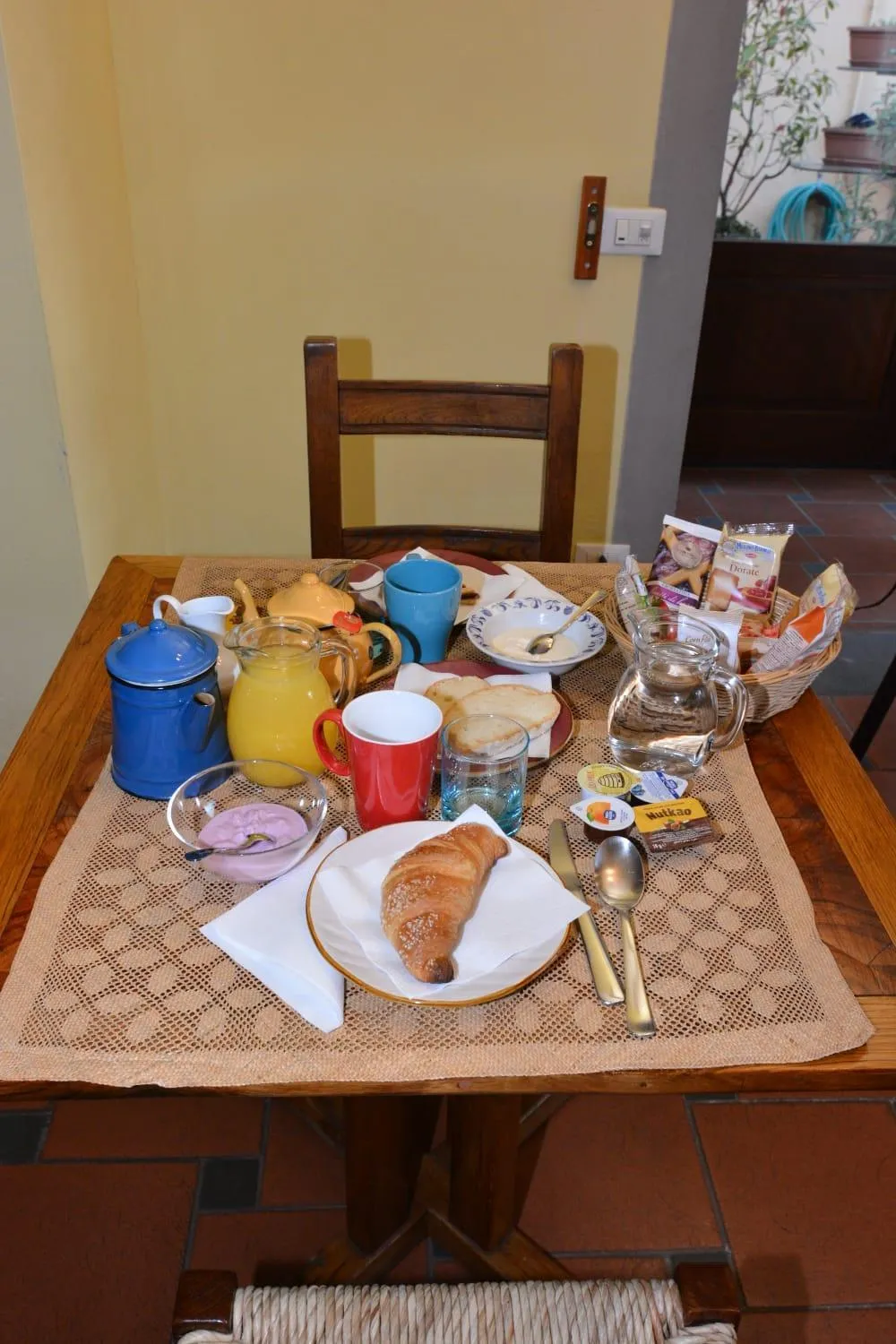 Buffet breakfast in Albergo Casa Al Sole