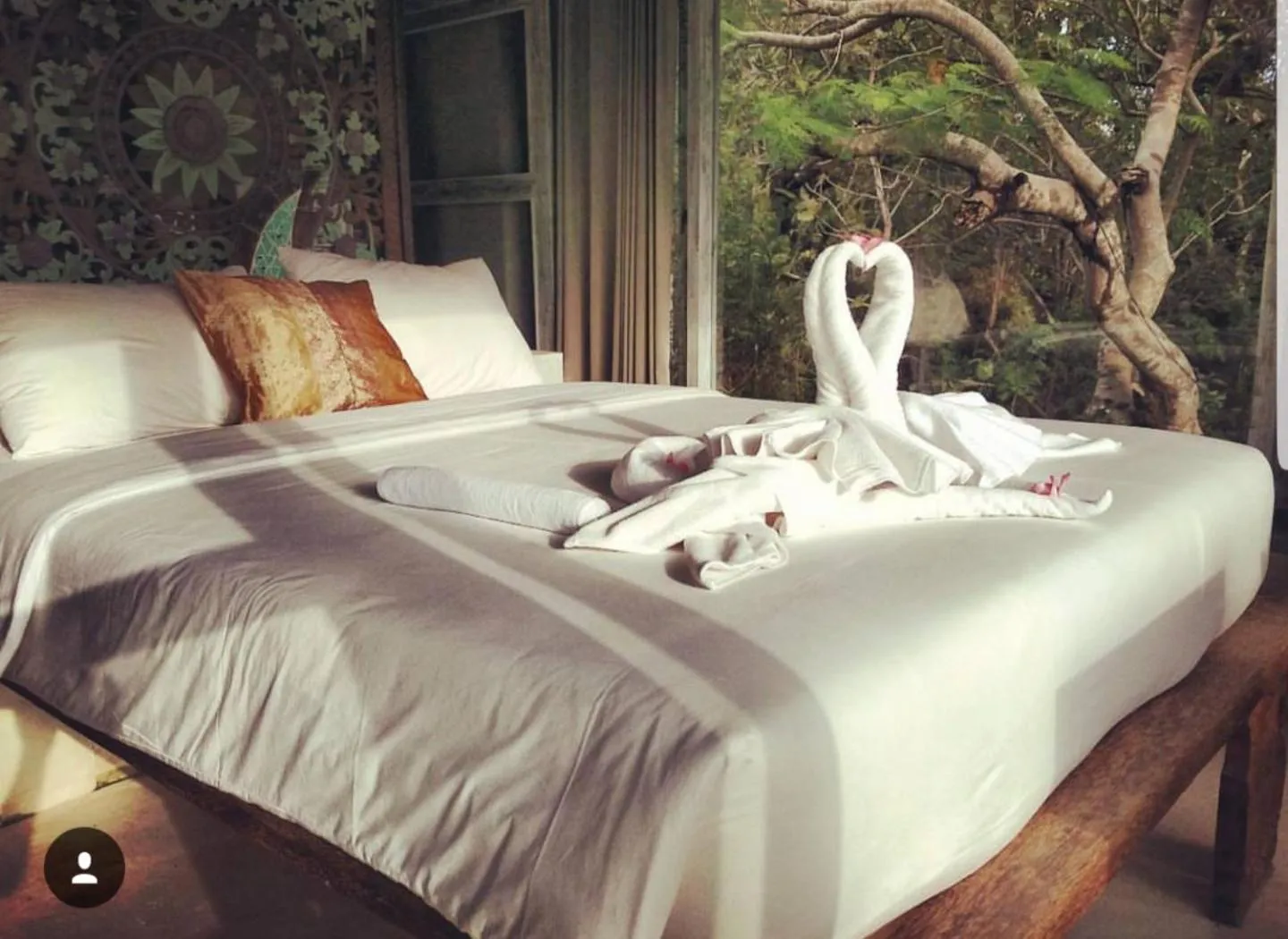 Bed in BoHo Bingin Beach Bali