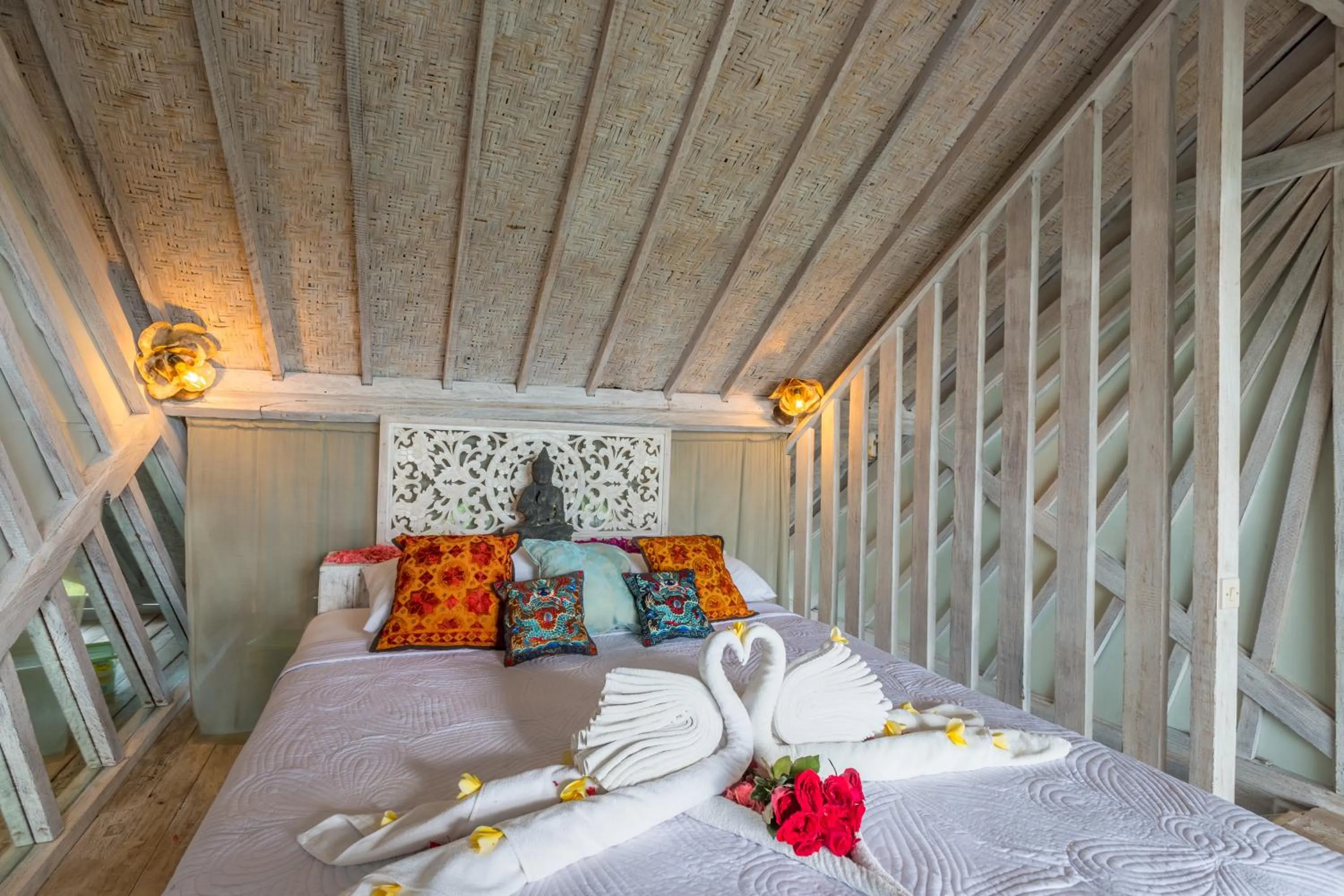 Bed in BoHo Bingin Beach Bali