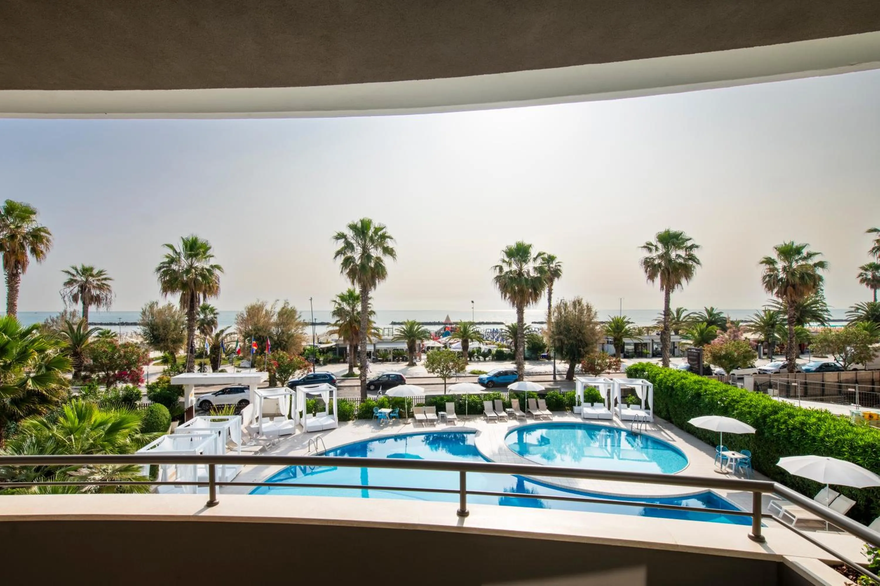 Pool view in International Hotel & Suite