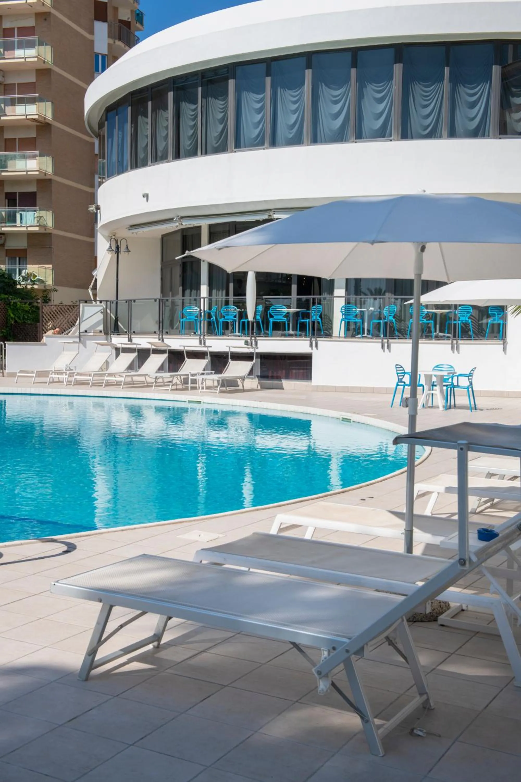 Pool view in Hotel International