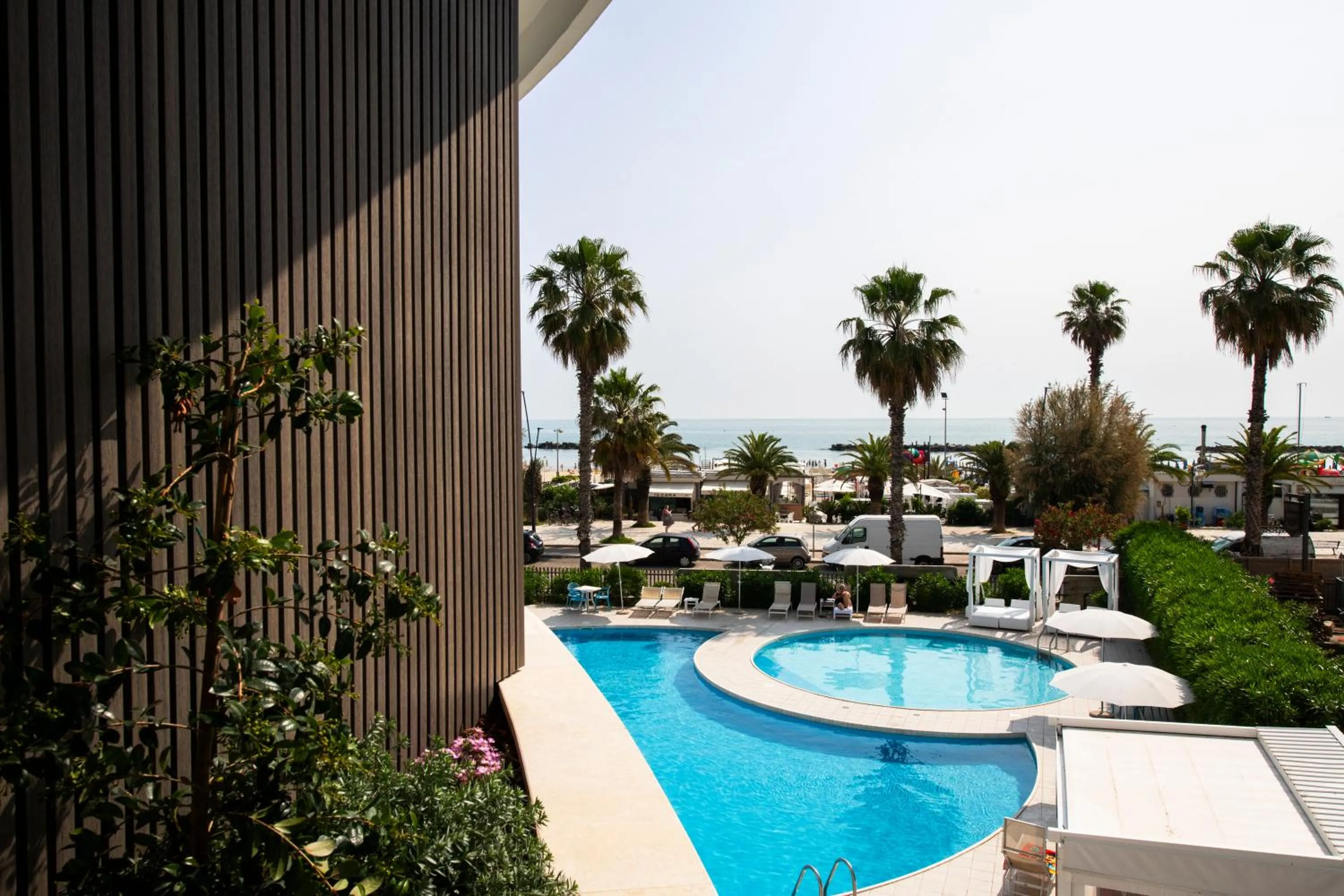 Pool view in International Hotel & Suite