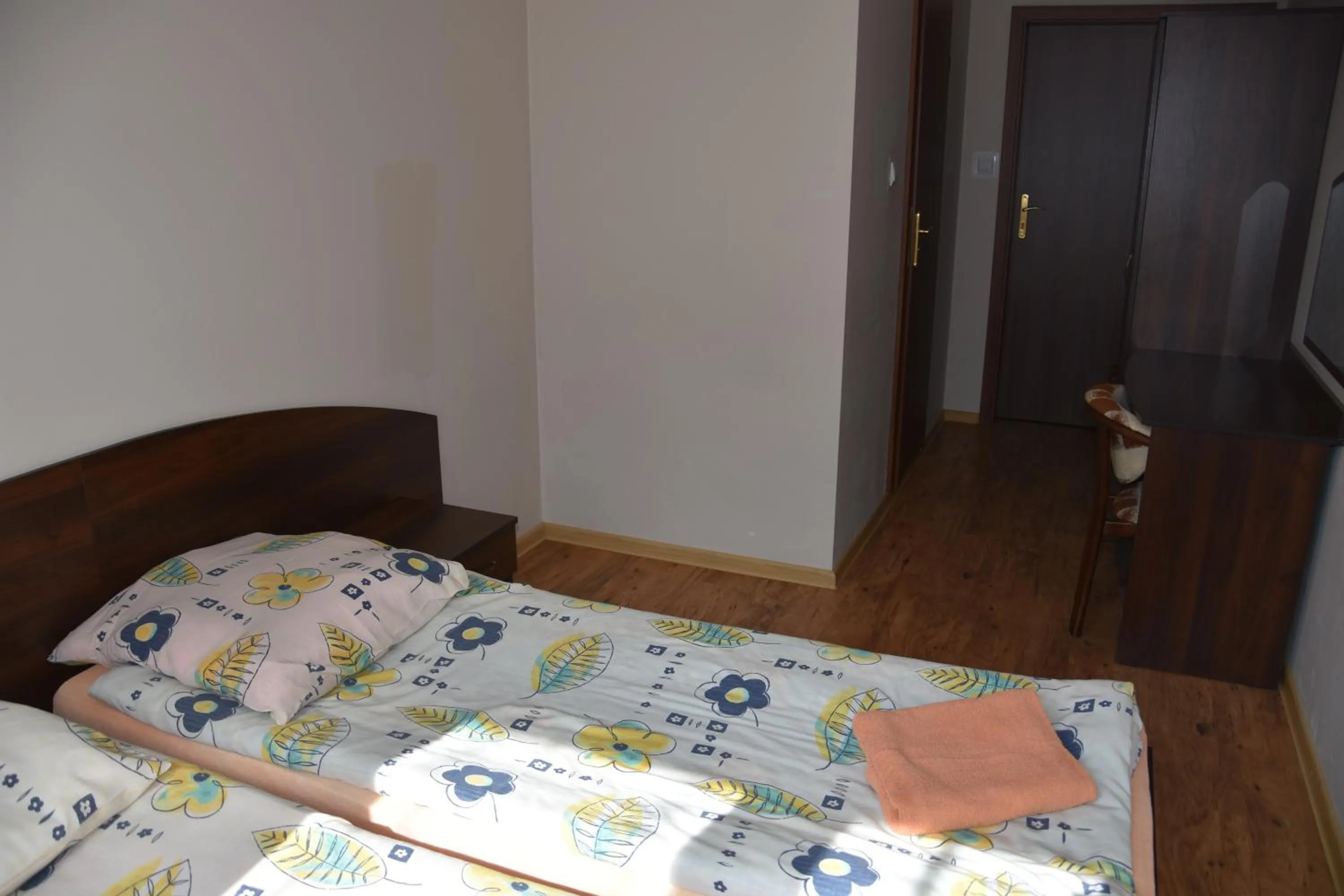 Bed in Willa Białe Piaski Pokoje i Noclegi Białogóra