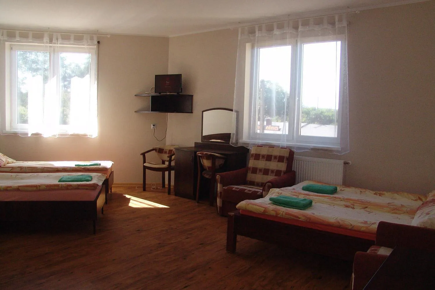 Bed in Willa Białe Piaski Pokoje i Noclegi Białogóra