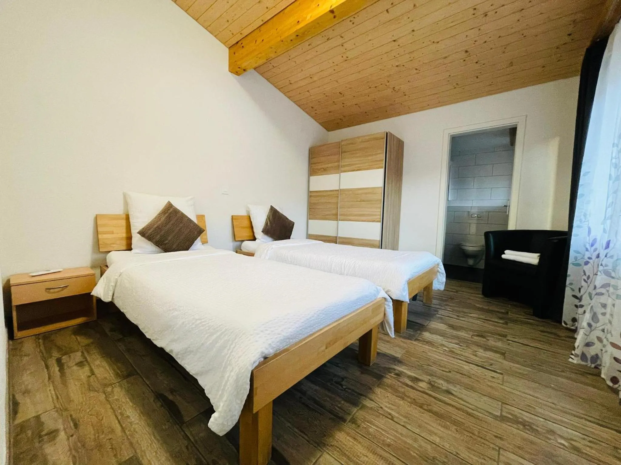 Bed in Swiss Chalet Holidays Ringgenberg