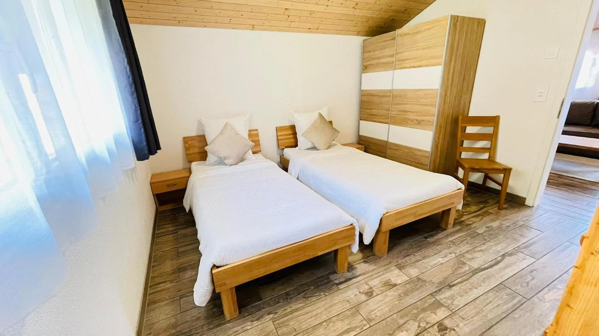 Bed in Swiss Chalet Holidays Ringgenberg