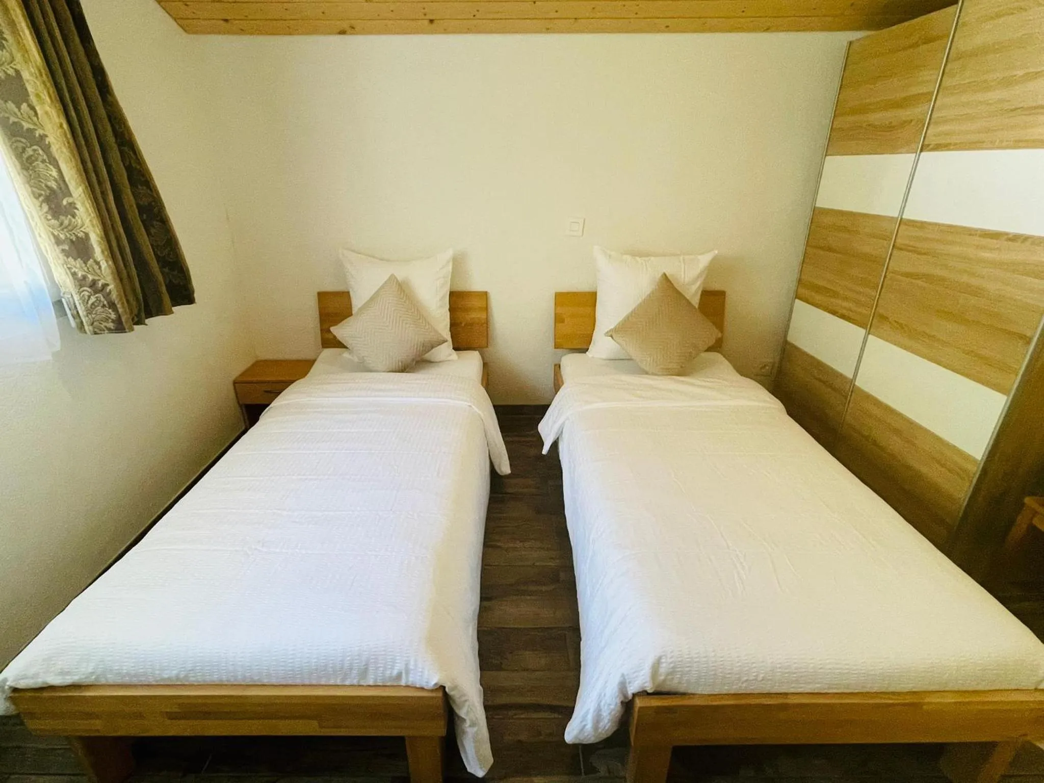 Bed in Swiss Chalet Holidays Ringgenberg