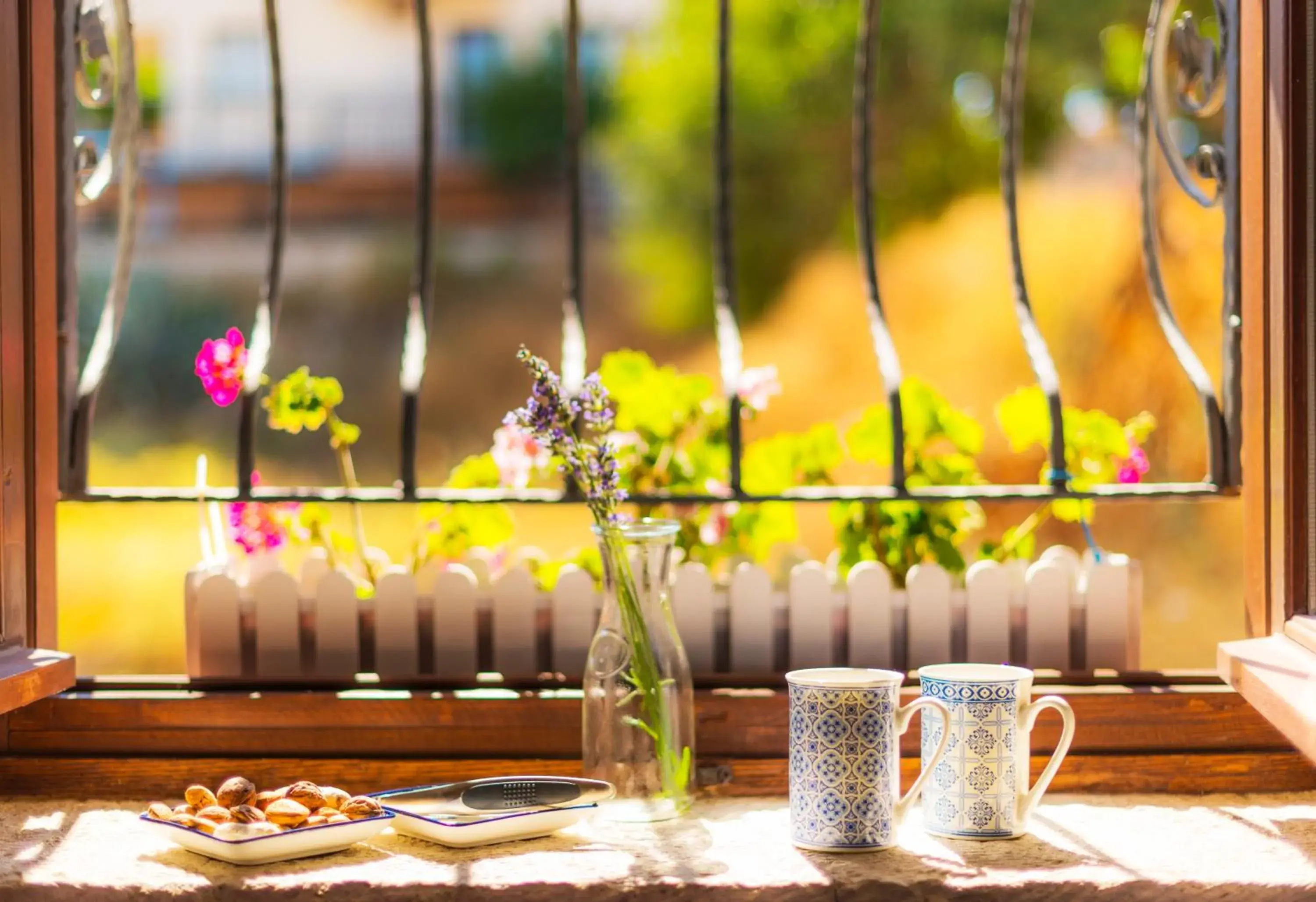 Garden view in Jakamar Alacati Garden view in Jakamar Alacati