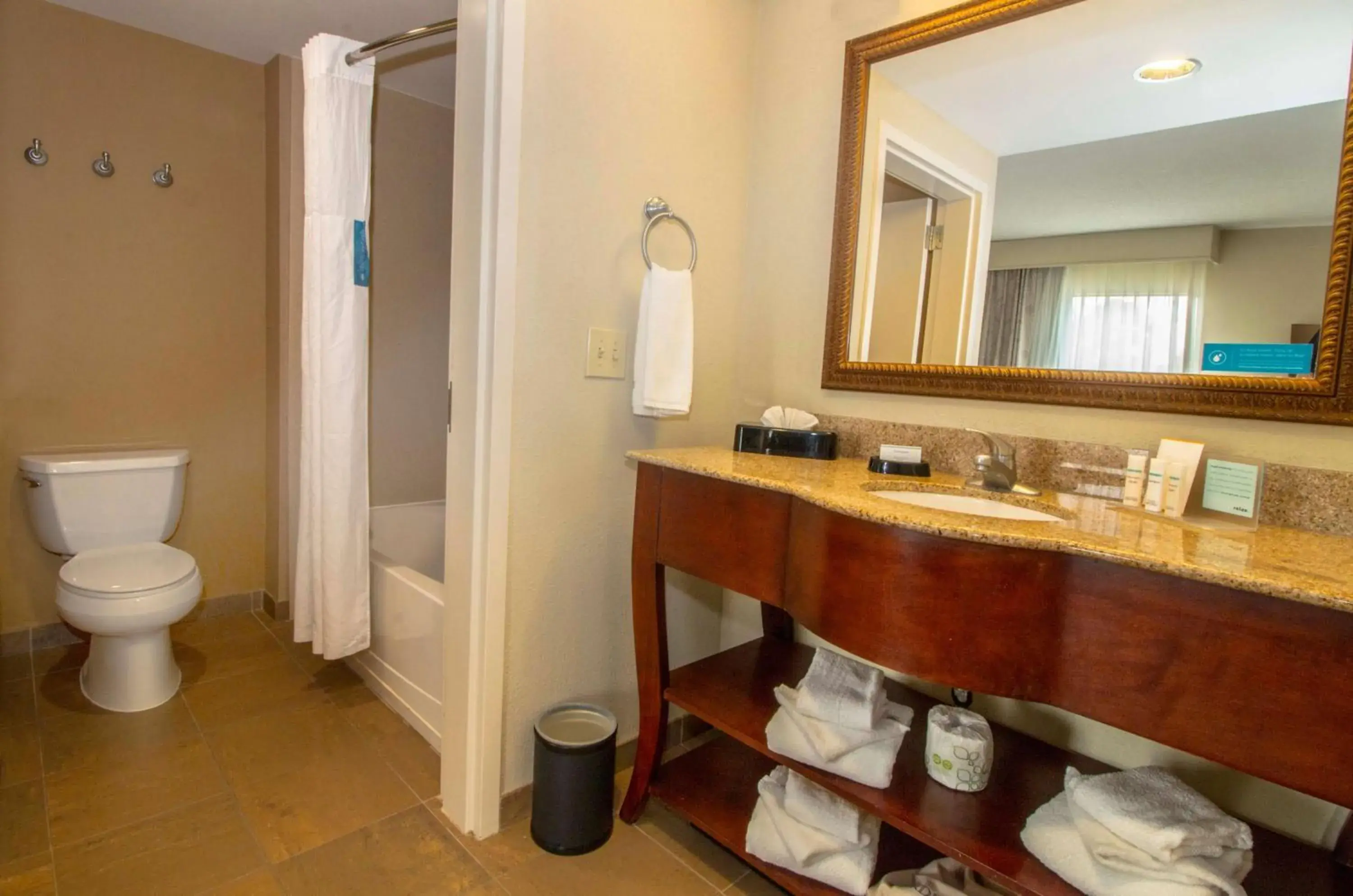 Bathroom in Hampton Inn & Suites Chesapeake-Battlefield Boulevard Bathroom in Hampton Inn & Suites Chesapeake-Battlefield Boulevard