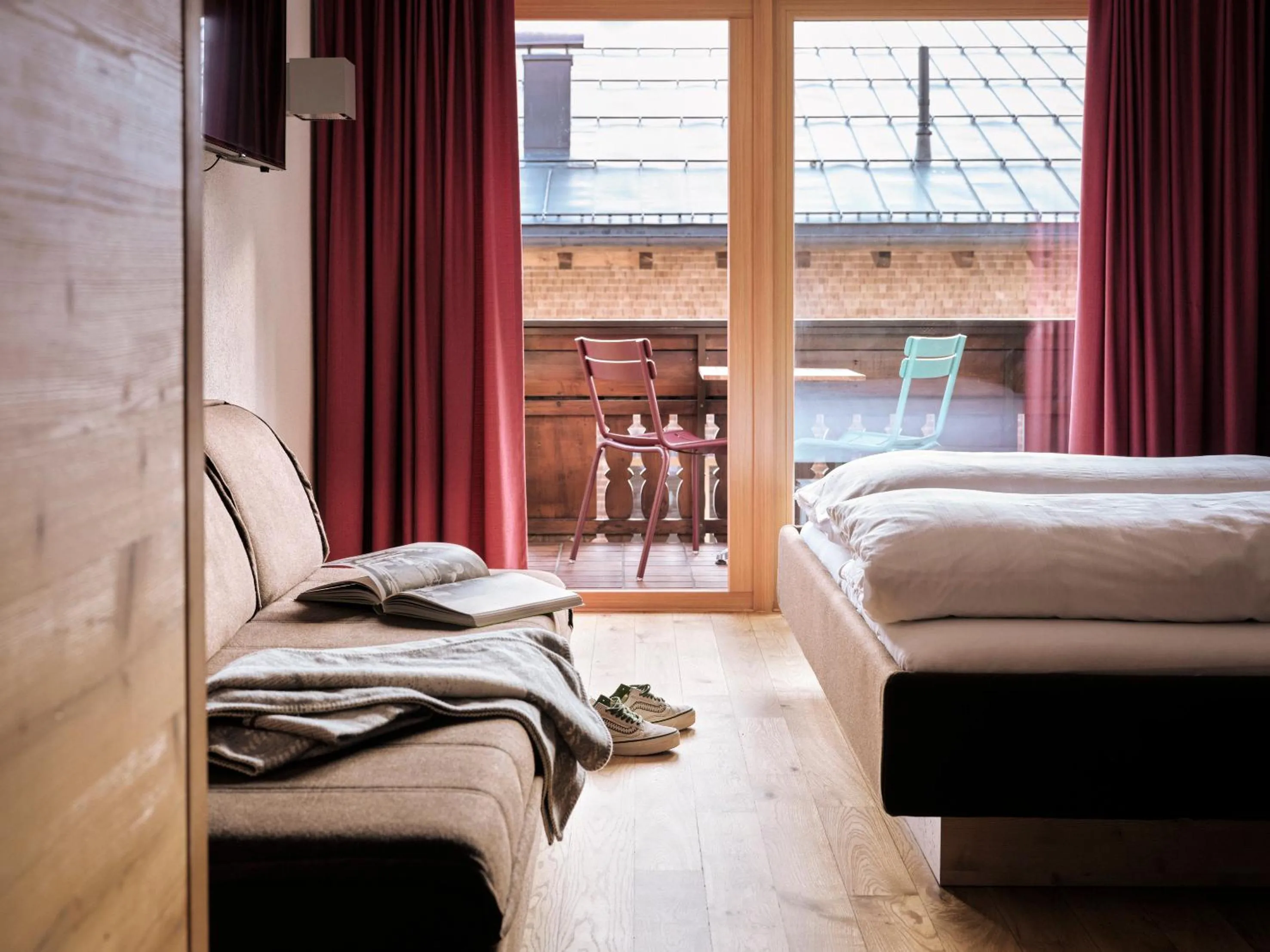 Bed in Hotel Sandhof