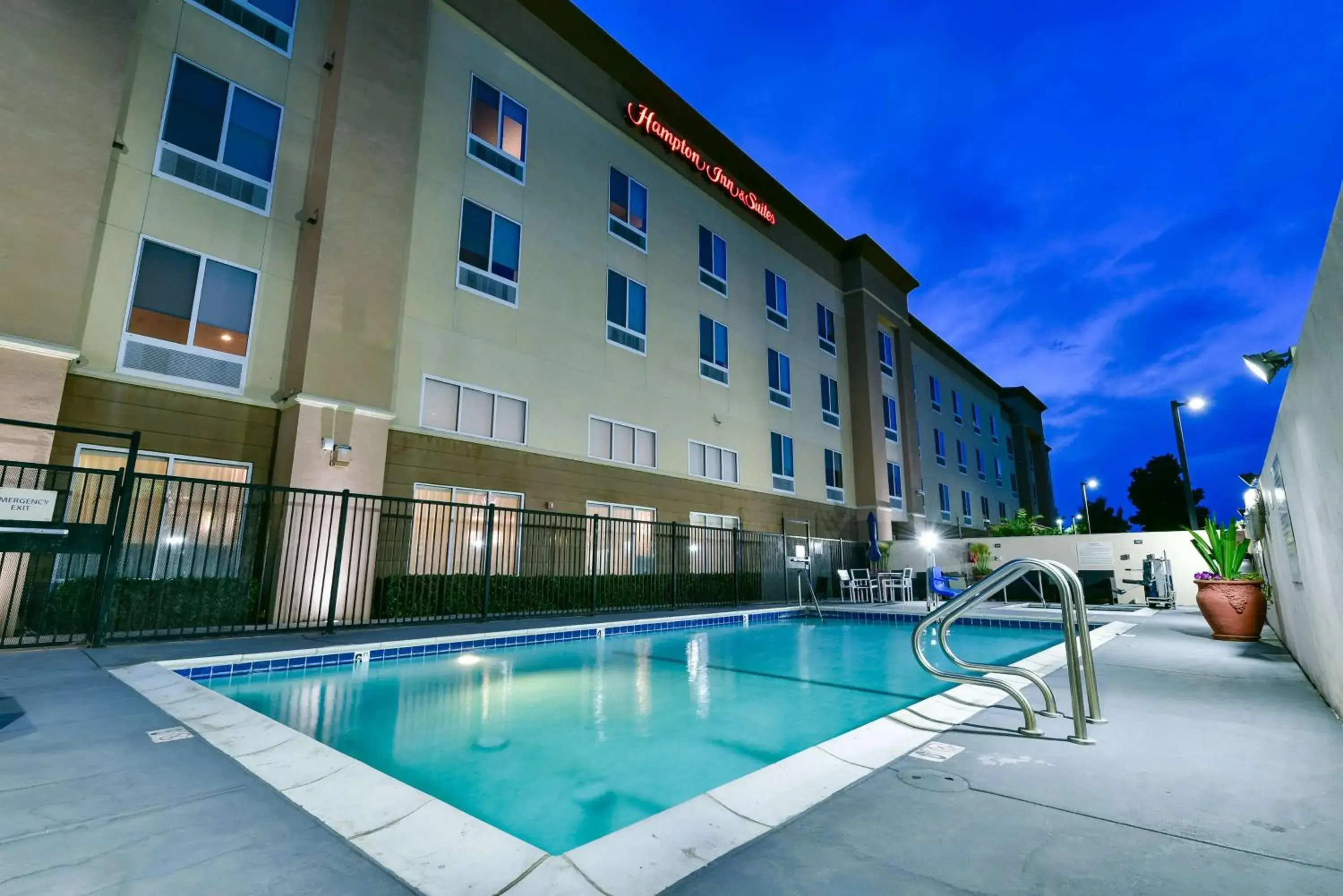 Pool view in Hampton Inn & Suites Pittsburg Pool view in Hampton Inn & Suites Pittsburg