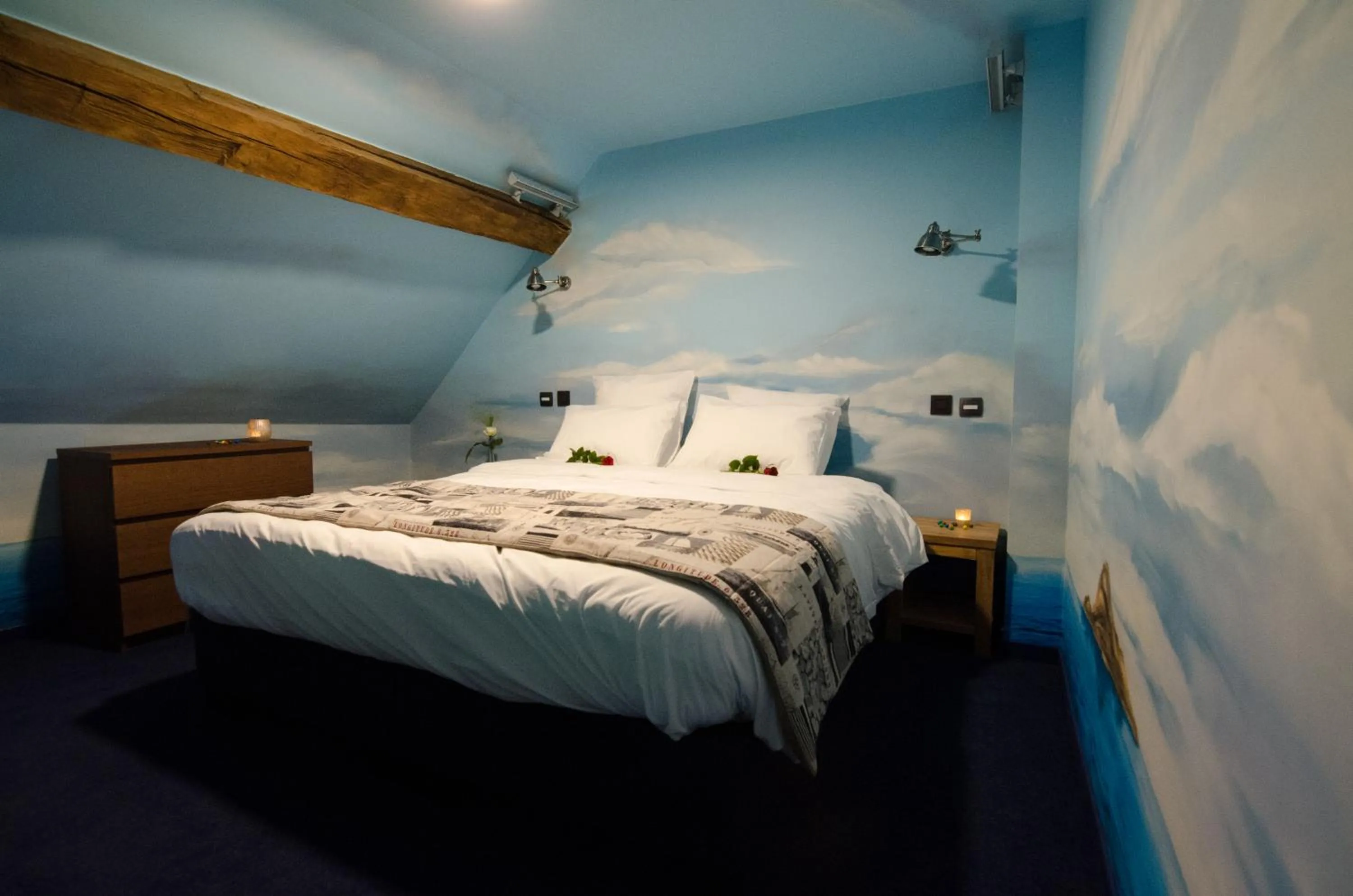 Photo of the whole room, Bed in River Lodge Hotel Insolite