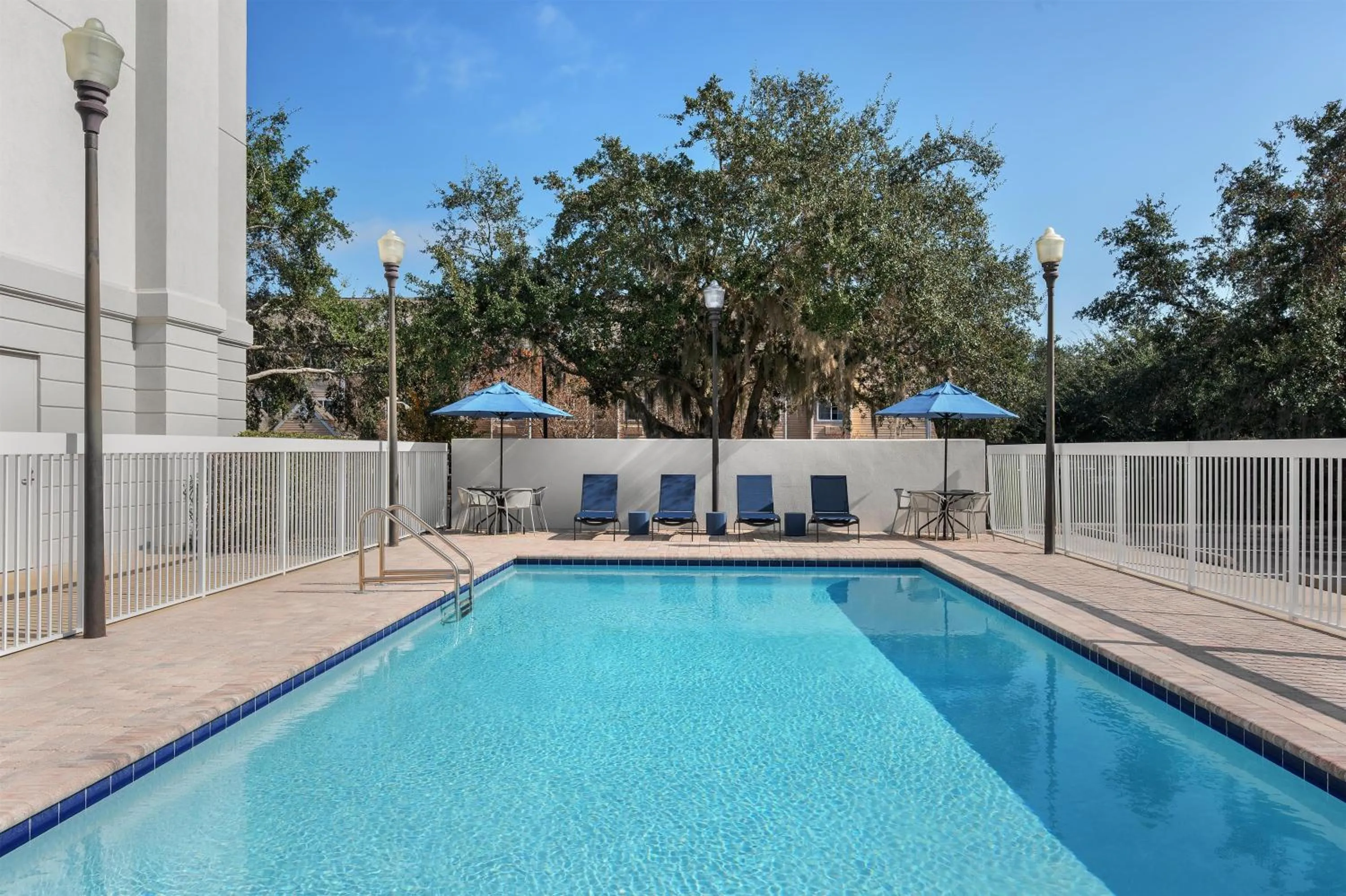 Pool view in Hampton Inn Leesburg Tavares
