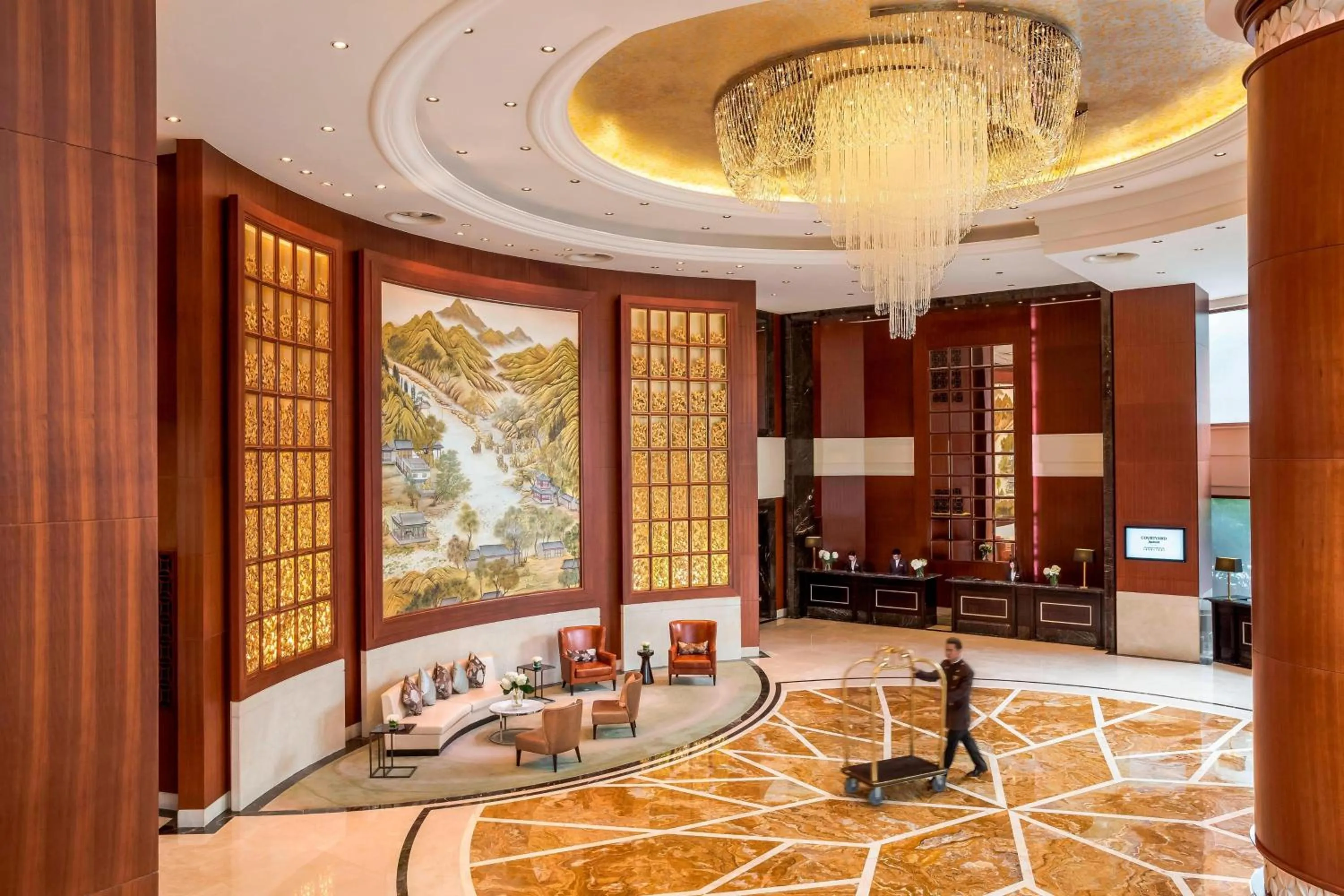 Lobby or reception in Courtyard by Marriott Shanghai Fengxian