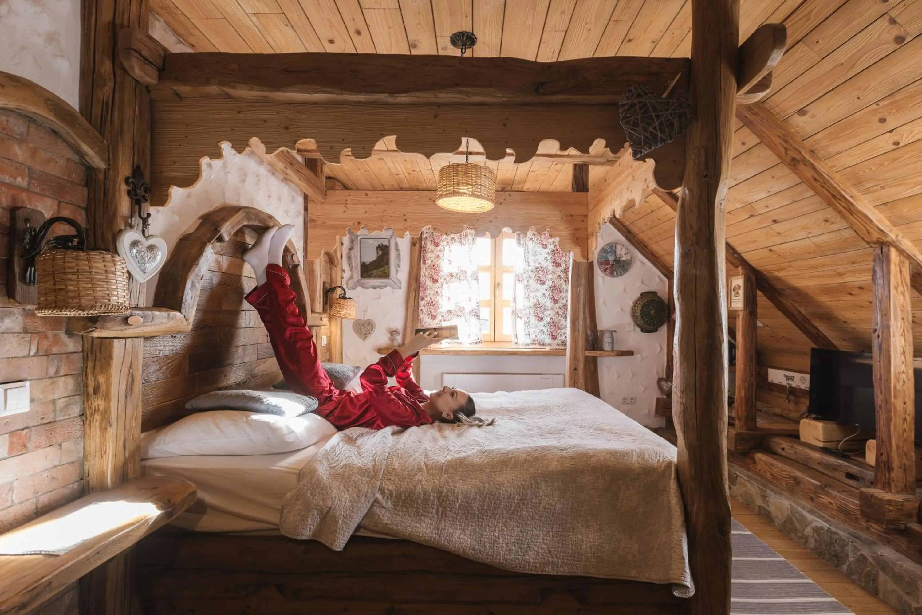 Bedroom, Bed in Old Bled House