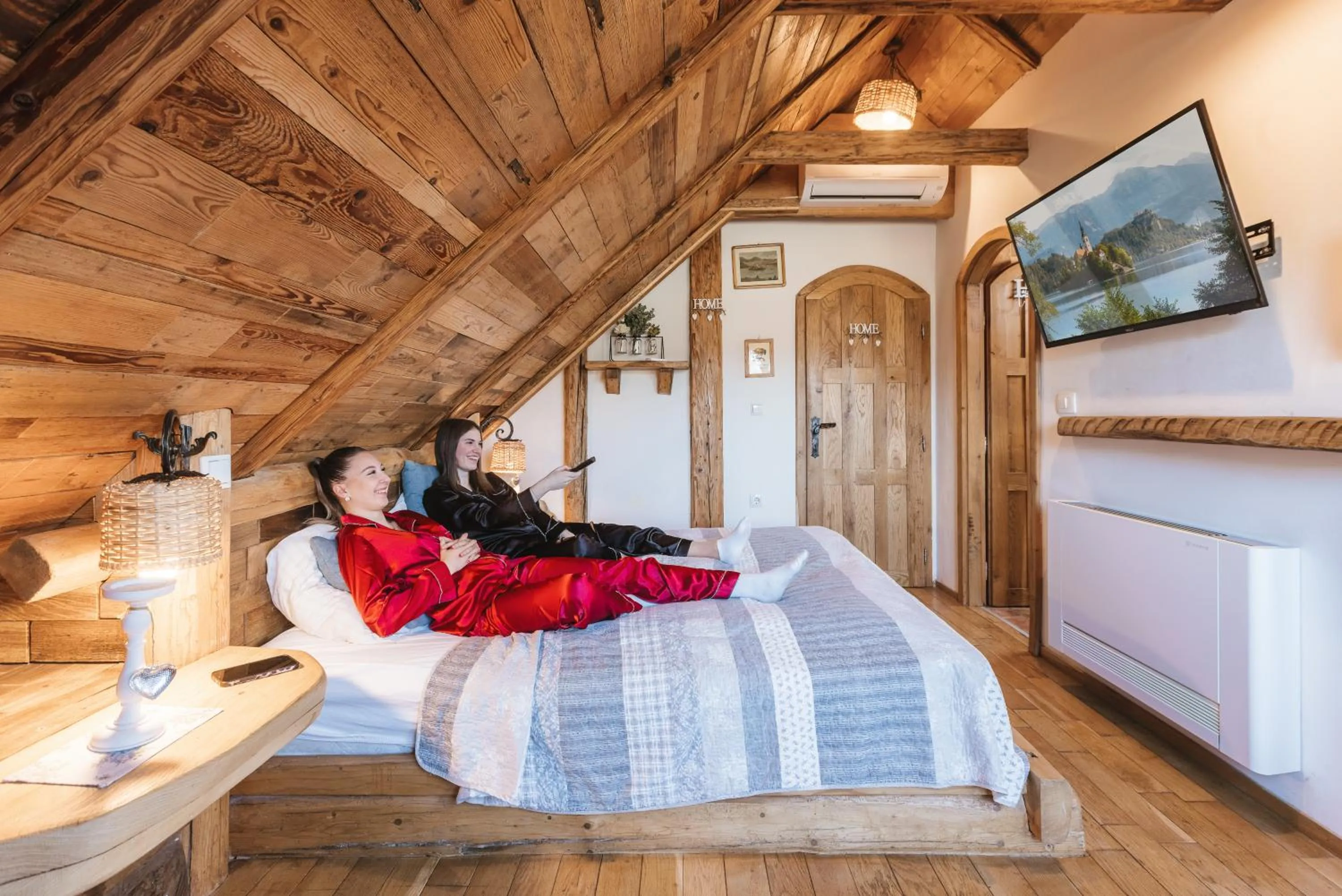 Bedroom, Bed in Old Bled House