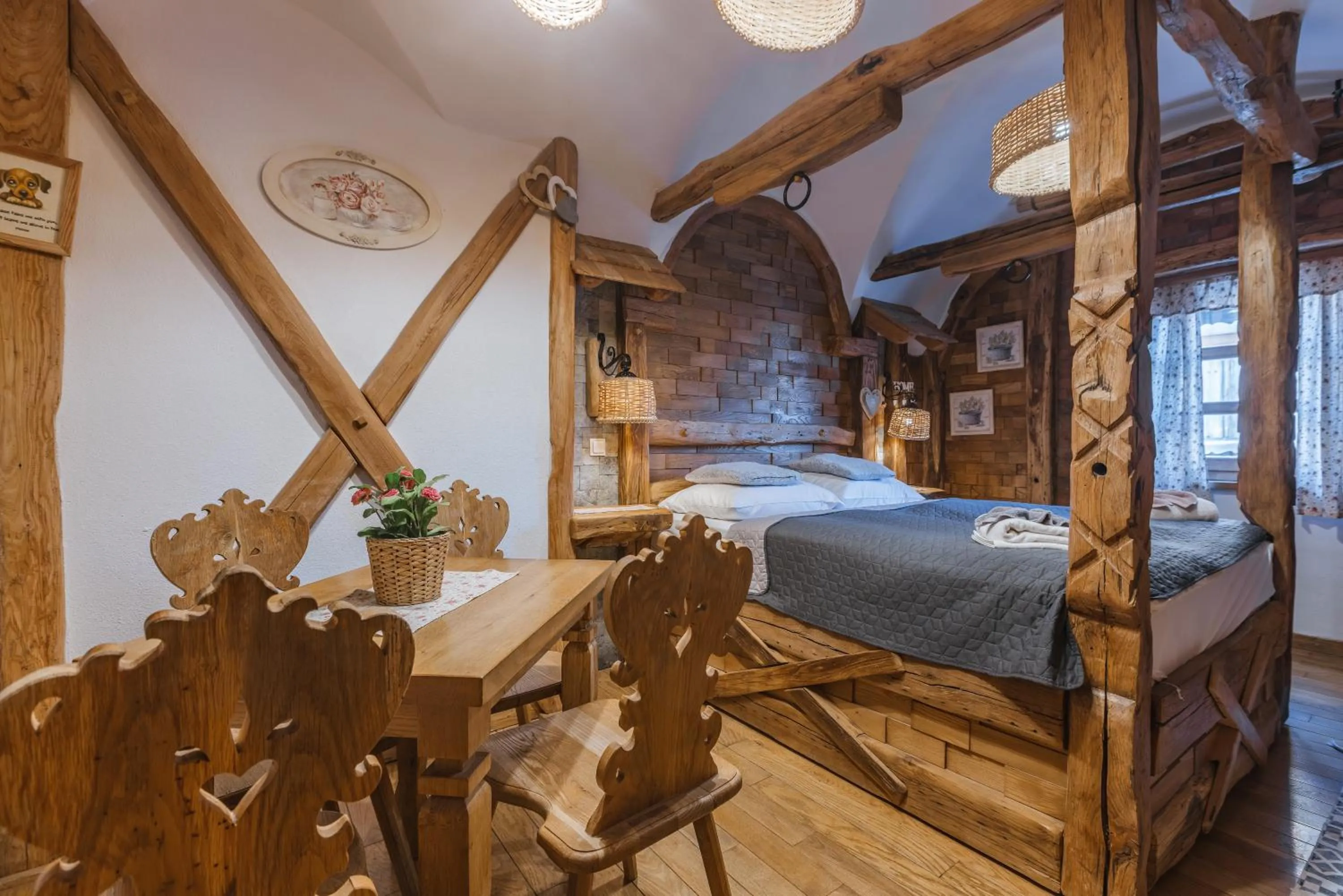 Bedroom, Bed in Old Bled House