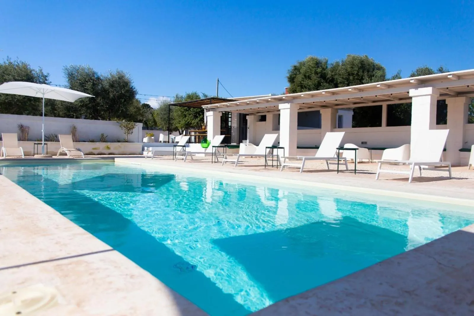 Swimming pool in Tenuta Amostuni-Country House