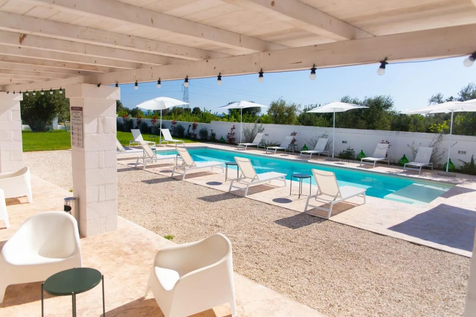 Swimming pool in Tenuta Amostuni-Country House