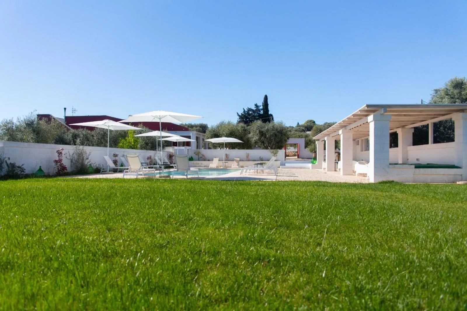 Swimming pool in Tenuta Amostuni-Country House