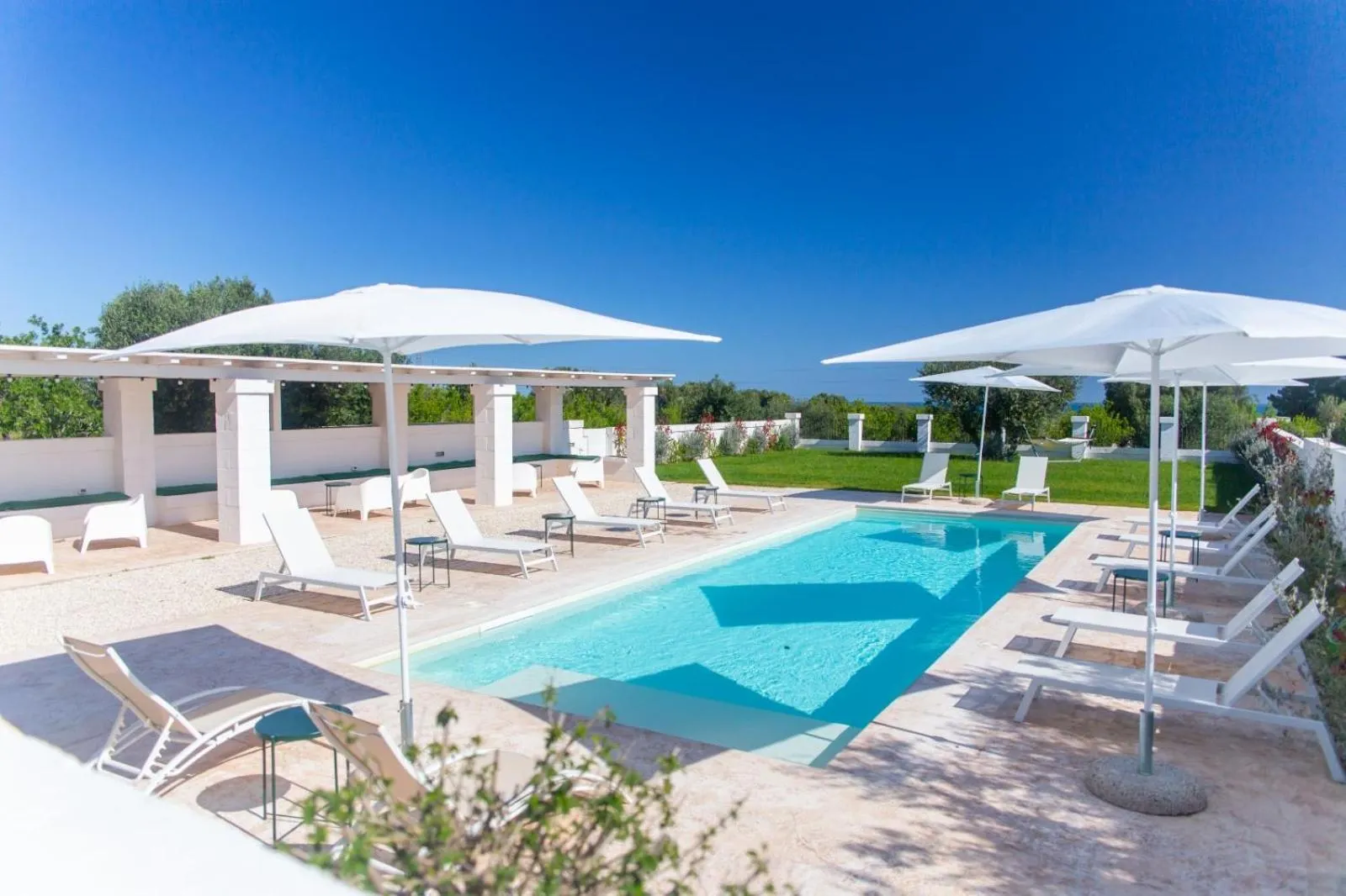 Swimming pool in Tenuta Amostuni-Country House