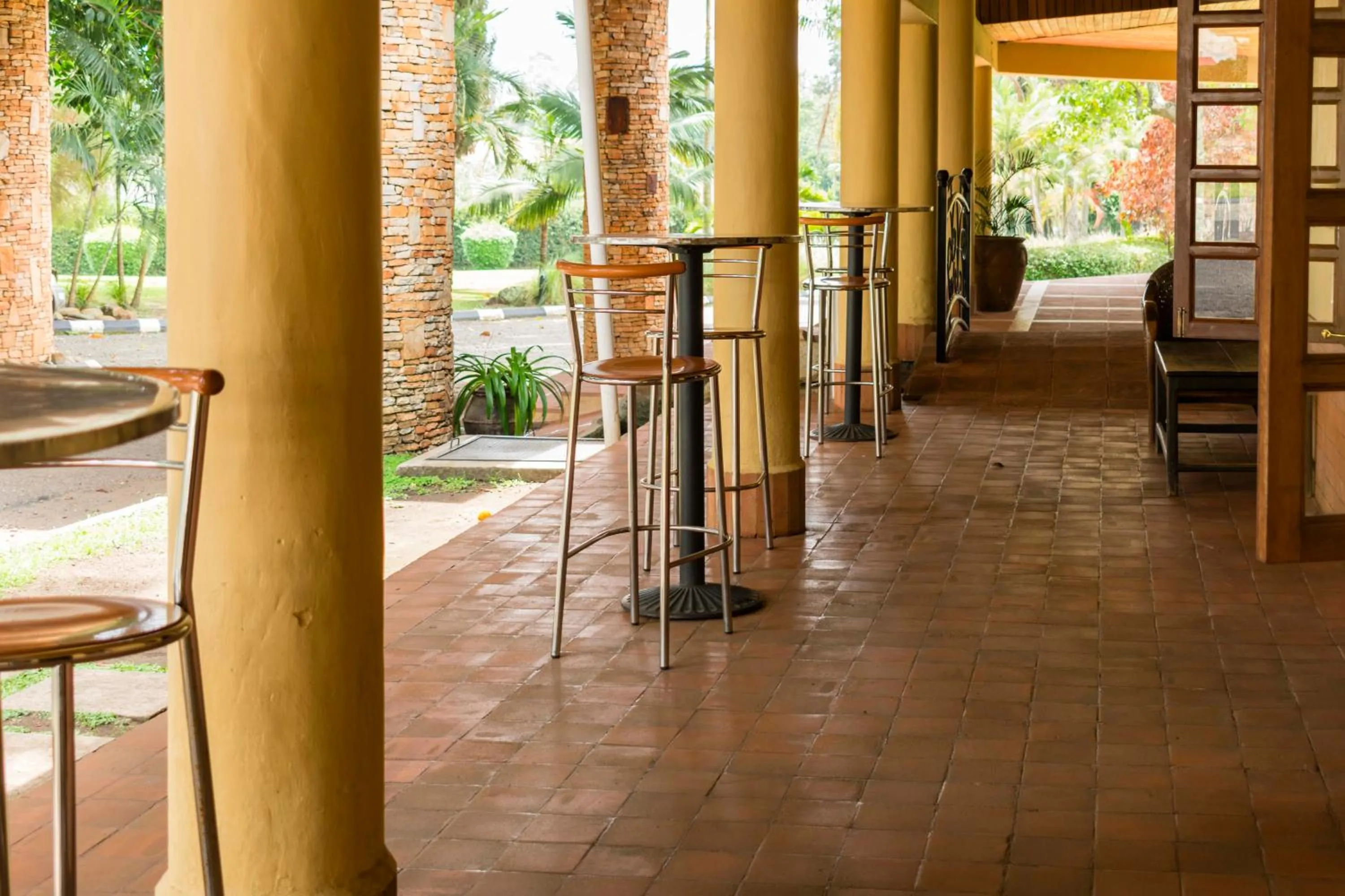 Patio in Mountains of the Moon Hotel Fort Portal