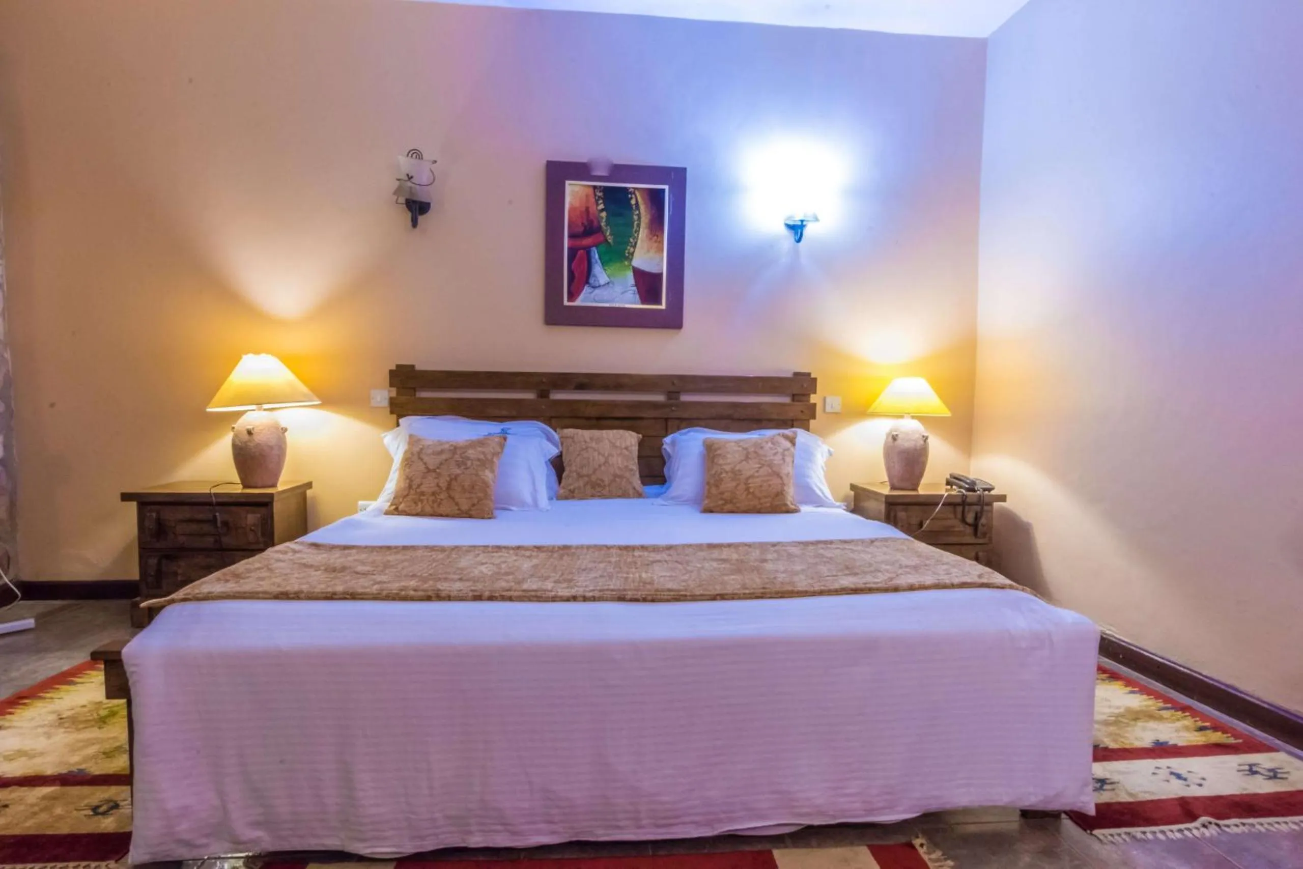 Bed in Mountains of the Moon Hotel Fort Portal