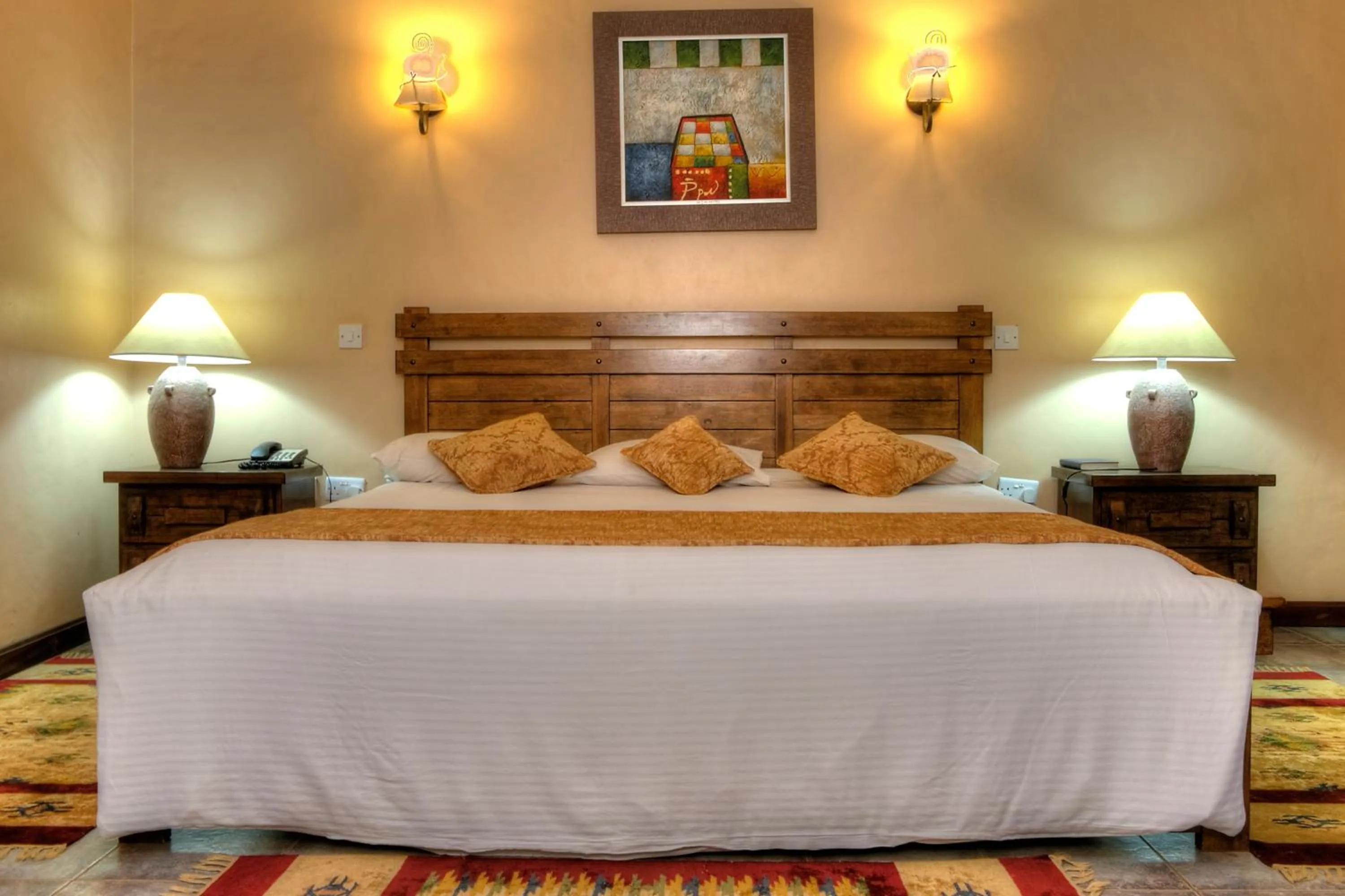 Bed in Mountains of the Moon Hotel Fort Portal