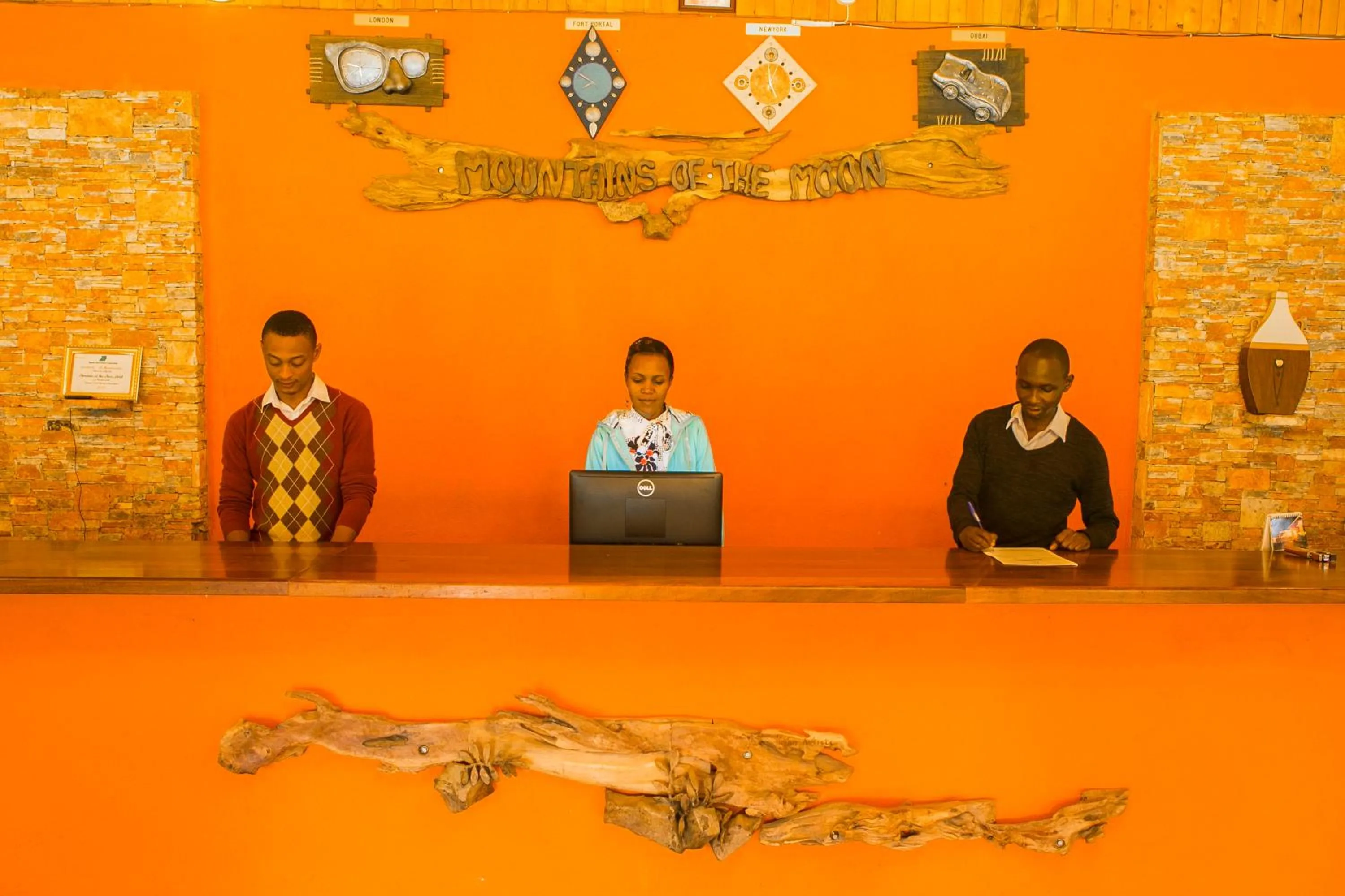 Staff in Mountains of the Moon Hotel Fort Portal