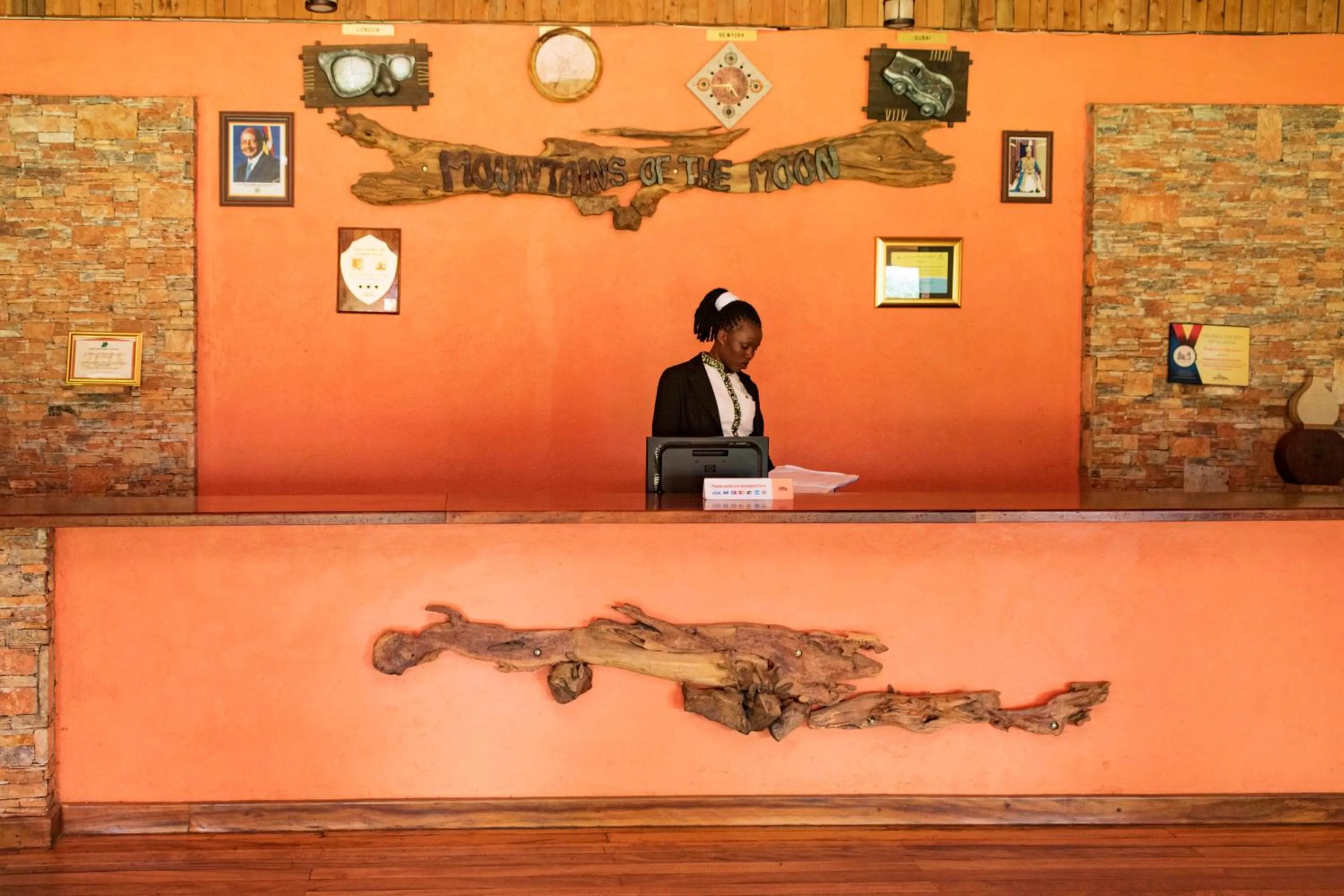 Staff in Mountains of the Moon Hotel Fort Portal