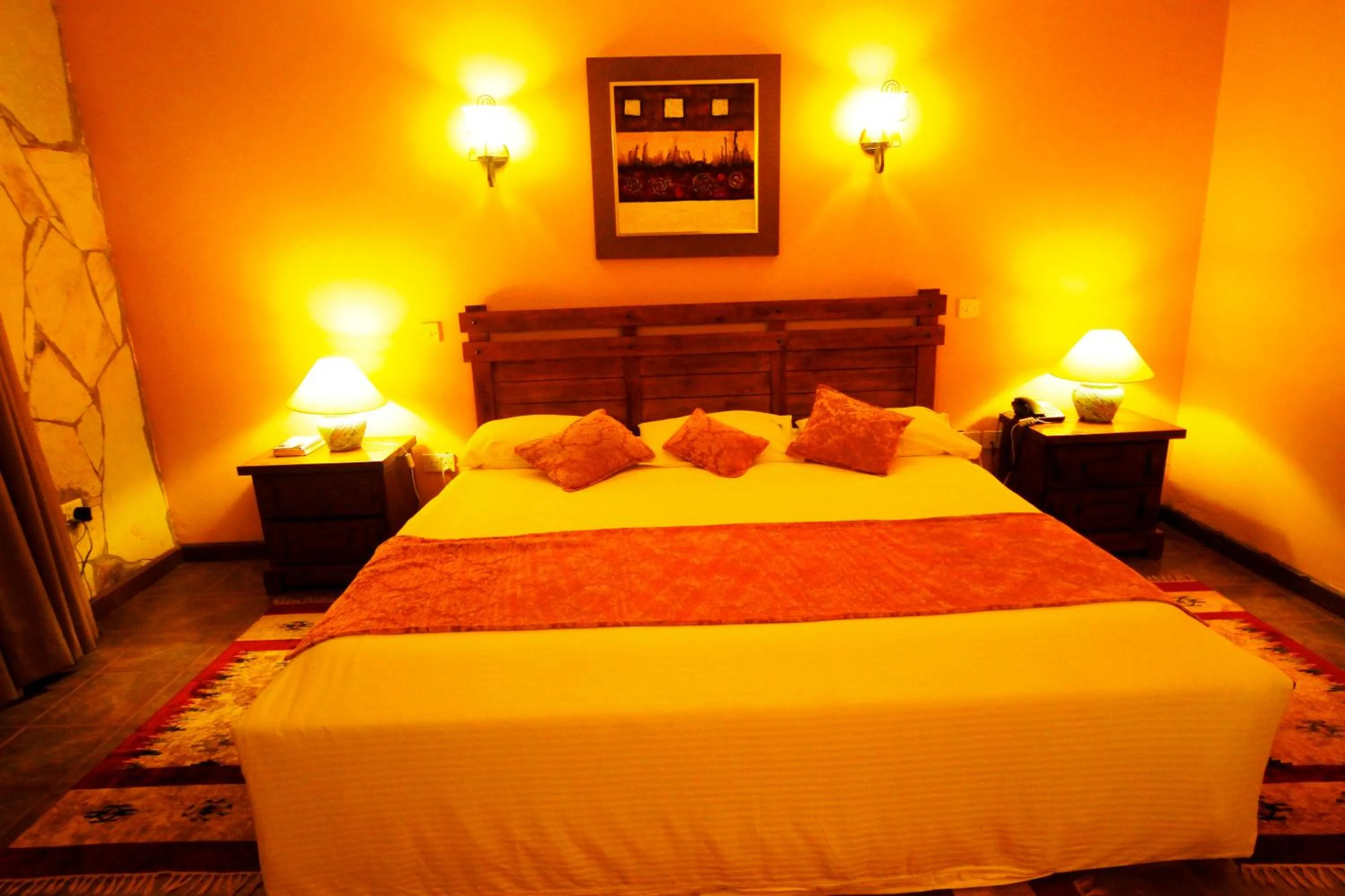 Bed in Mountains of the Moon Hotel Fort Portal
