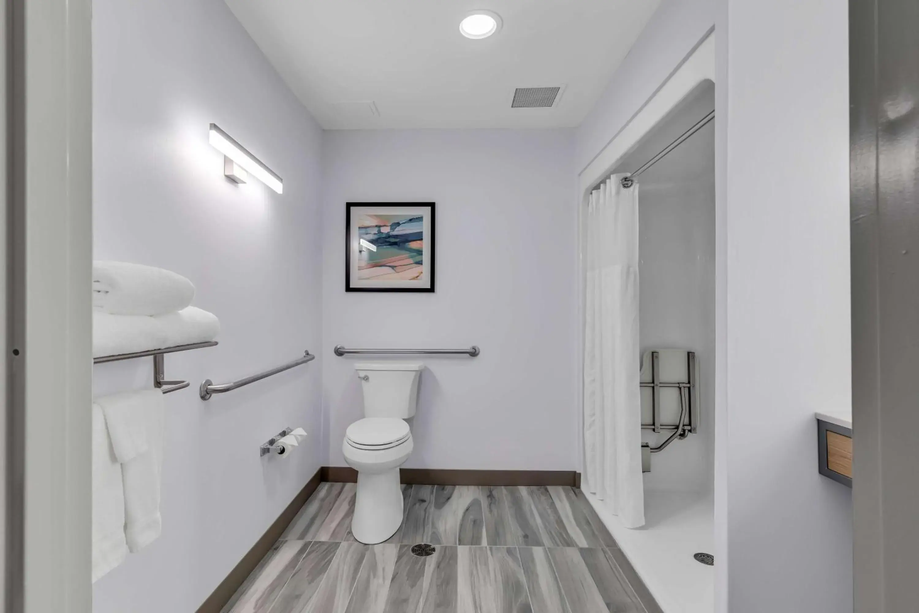 Bathroom in Hilton Garden Inn Myrtle Beach/Coastal Grand Mall Bathroom in Hilton Garden Inn Myrtle Beach/Coastal Grand Mall