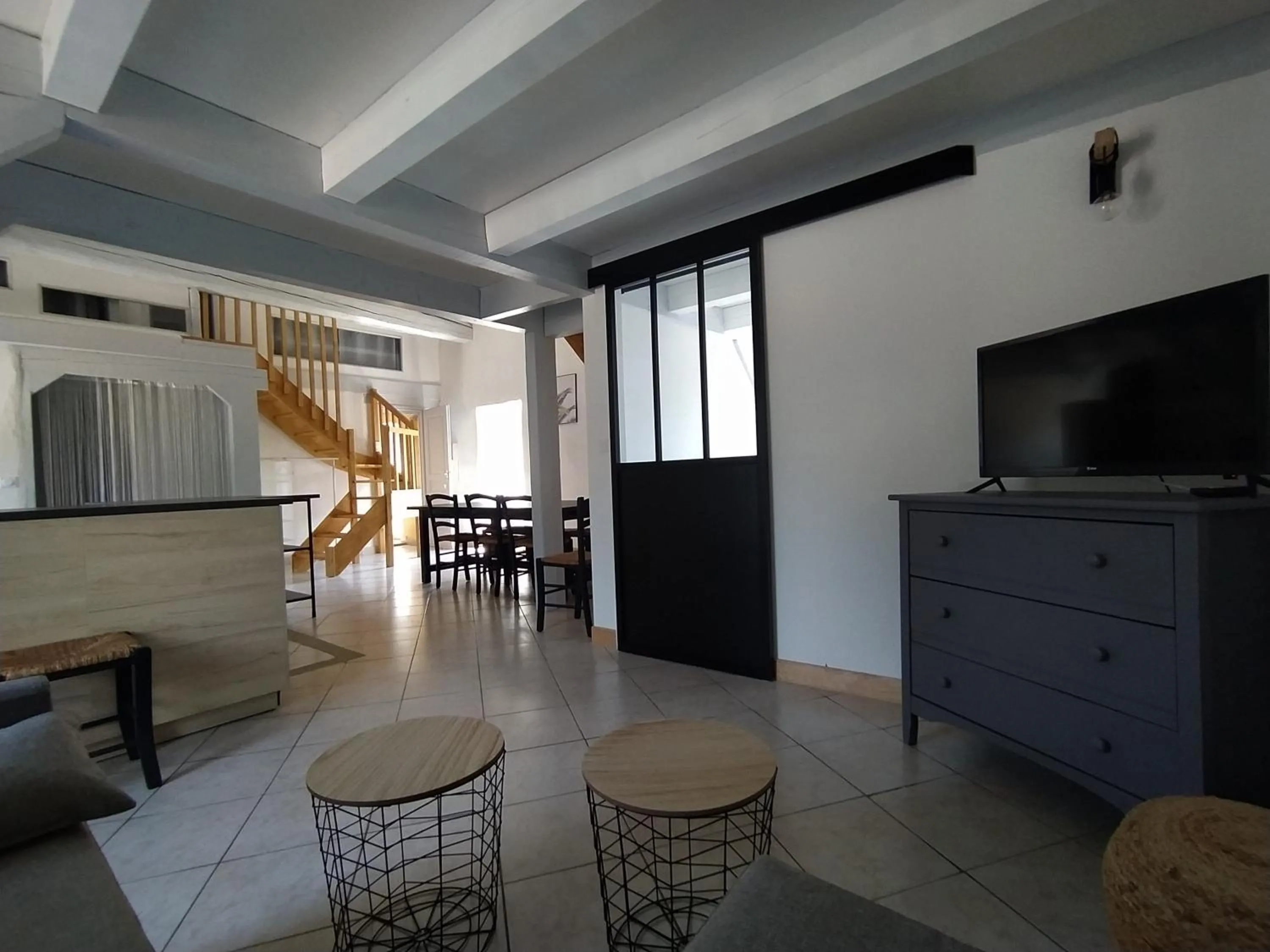 Living room in La Maison du Chassezac