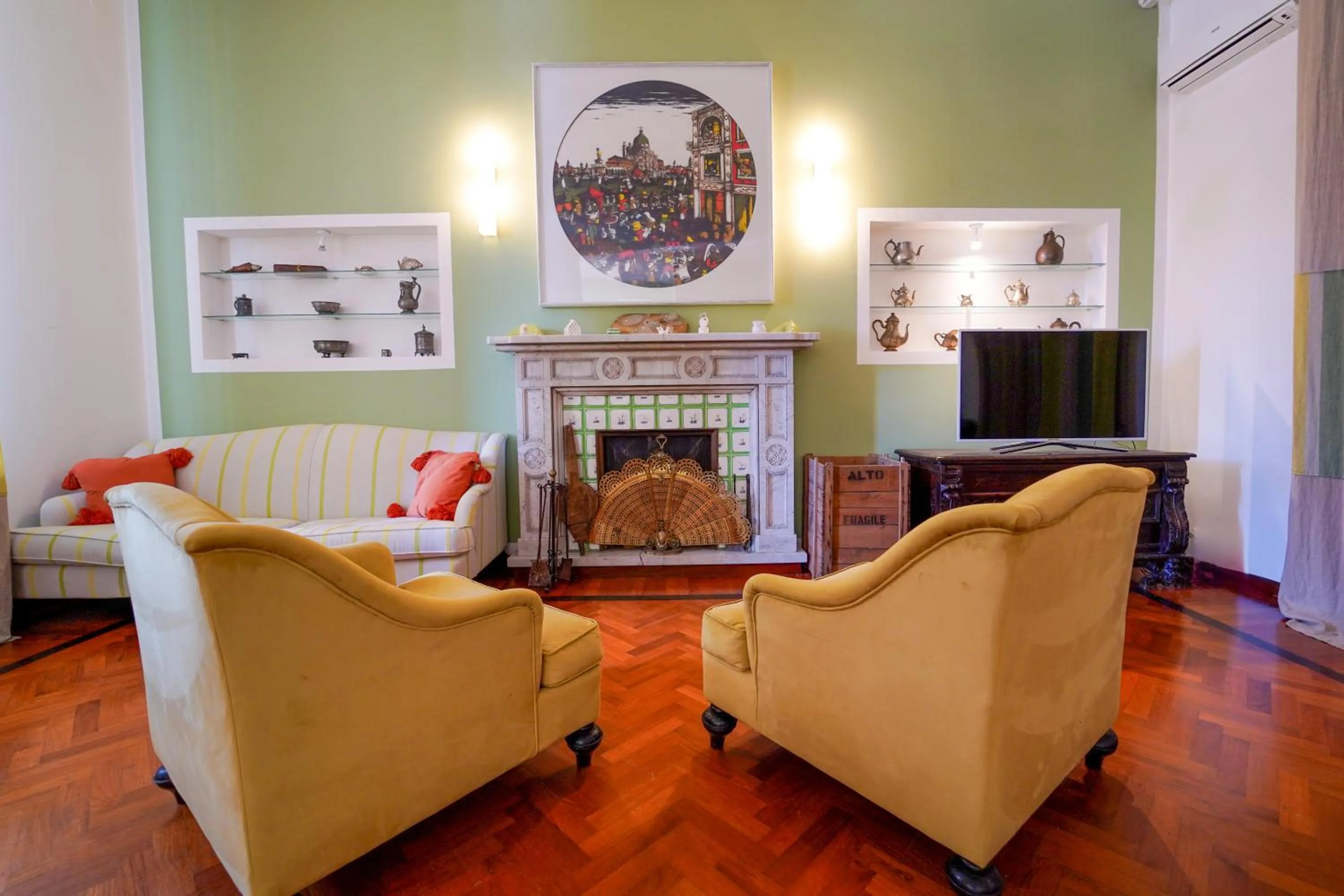 Living room in Villa Pesce