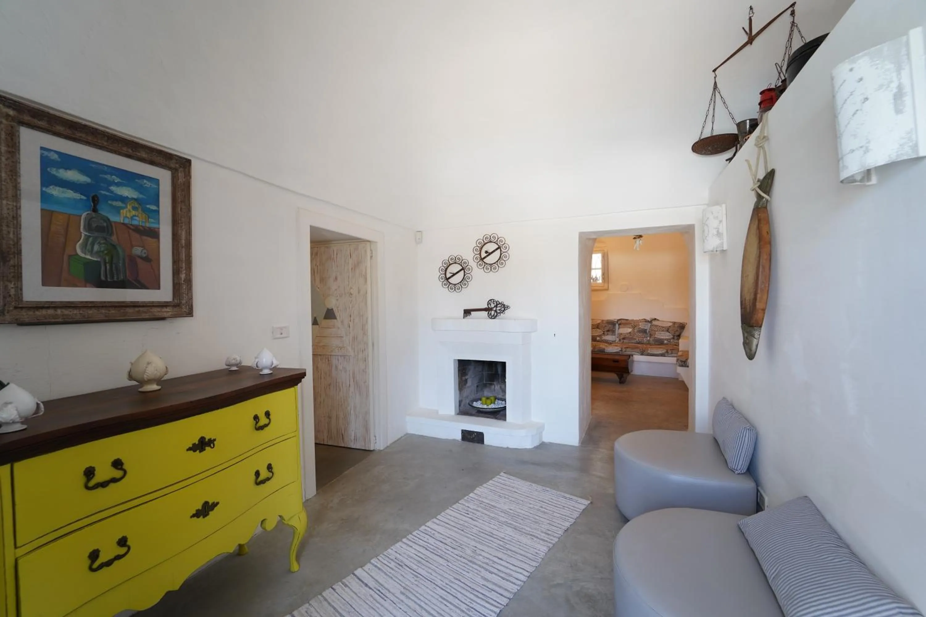 Living room in Villa Pesce
