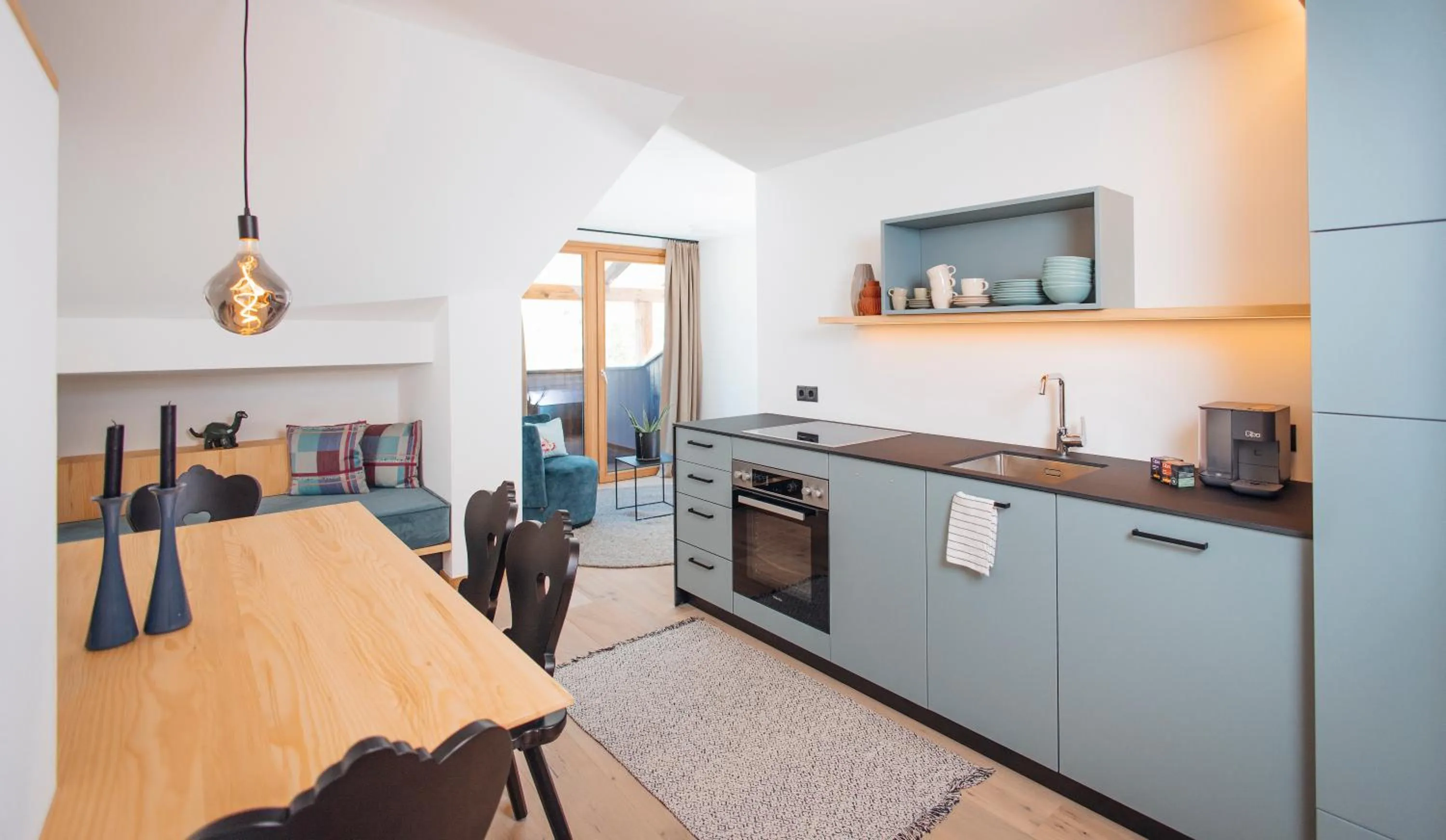 Kitchen or kitchenette in Hotel Gasthof Hirschentenne