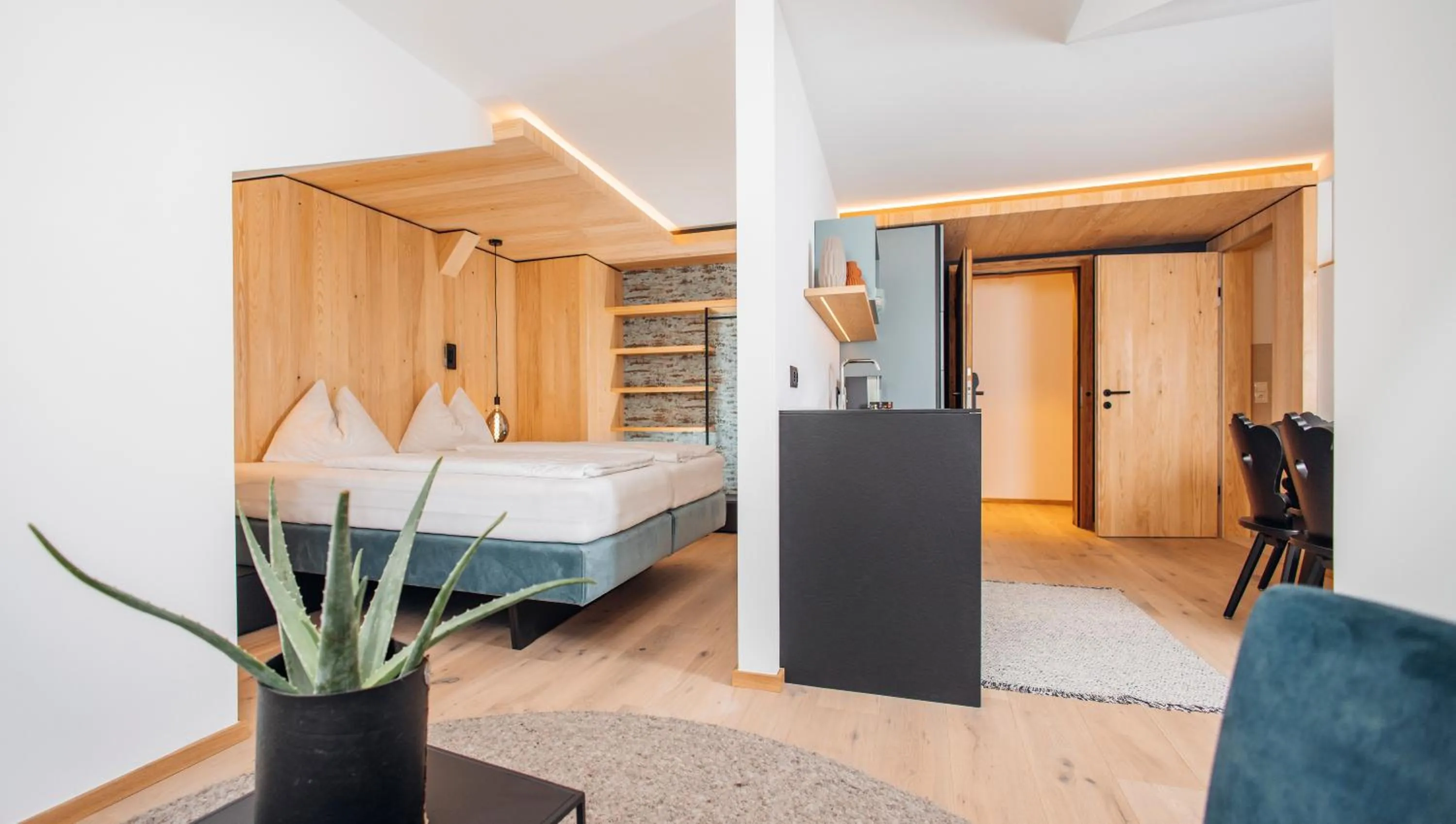 Photo of the whole room, Bed in Hotel Gasthof Hirschentenne