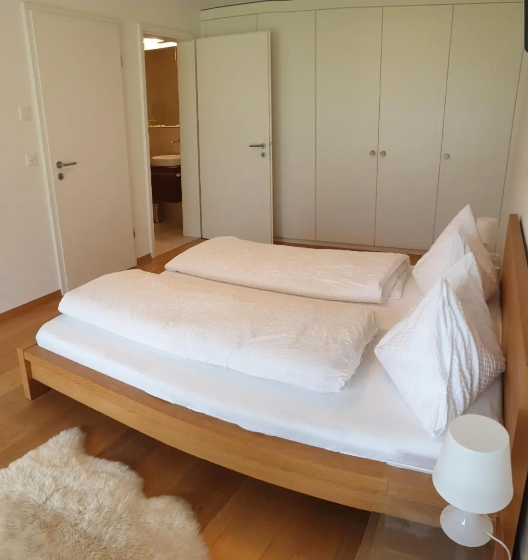 Bed in Hotel Jungfrau Mürren