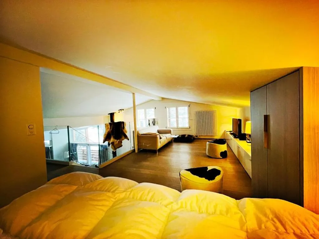 Bed in Hotel Jungfrau Mürren