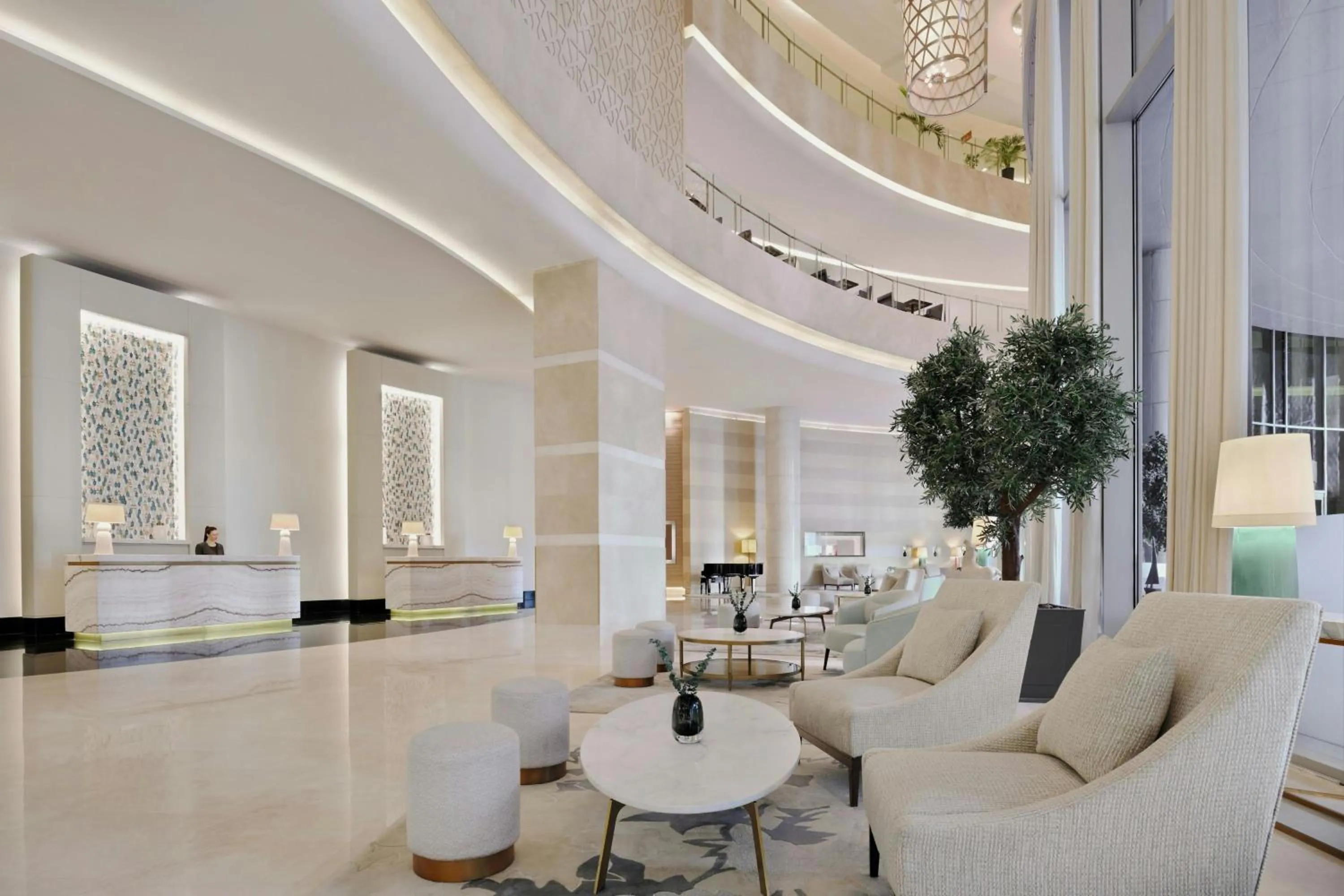 Lobby or reception in JW Marriott Hotel Marina