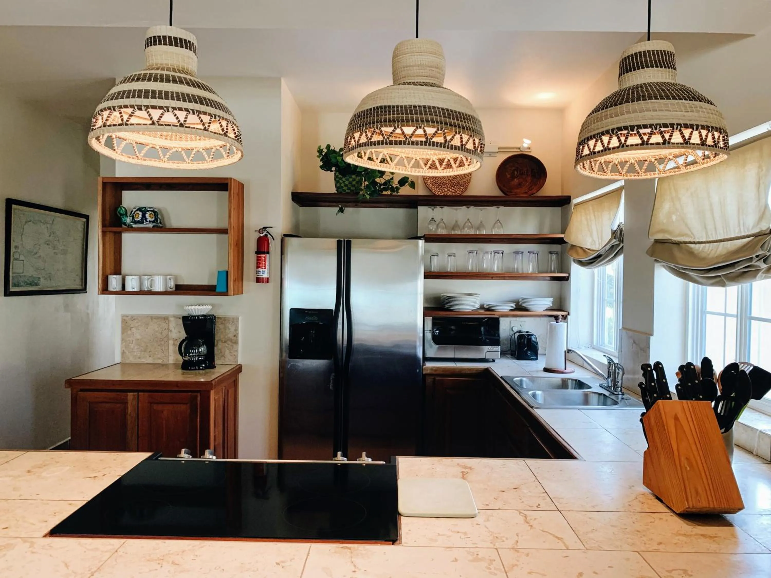 kitchen in Caye Casa