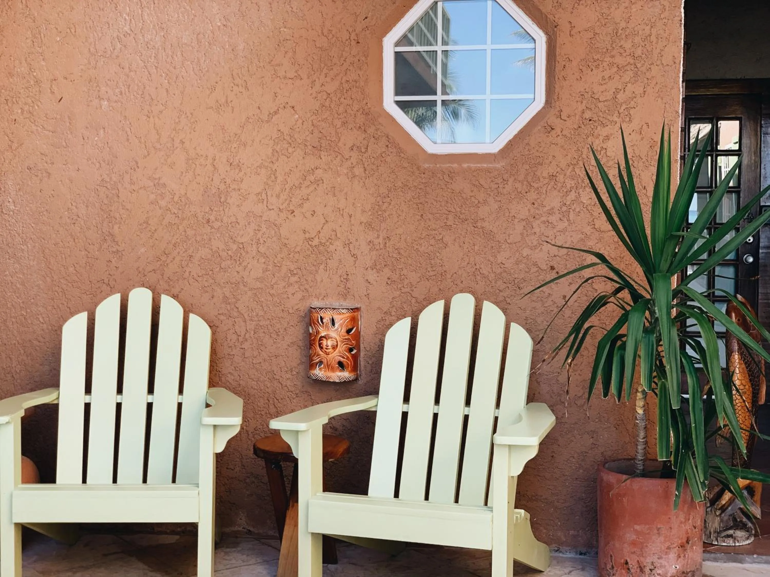 Seating area in Caye Casa